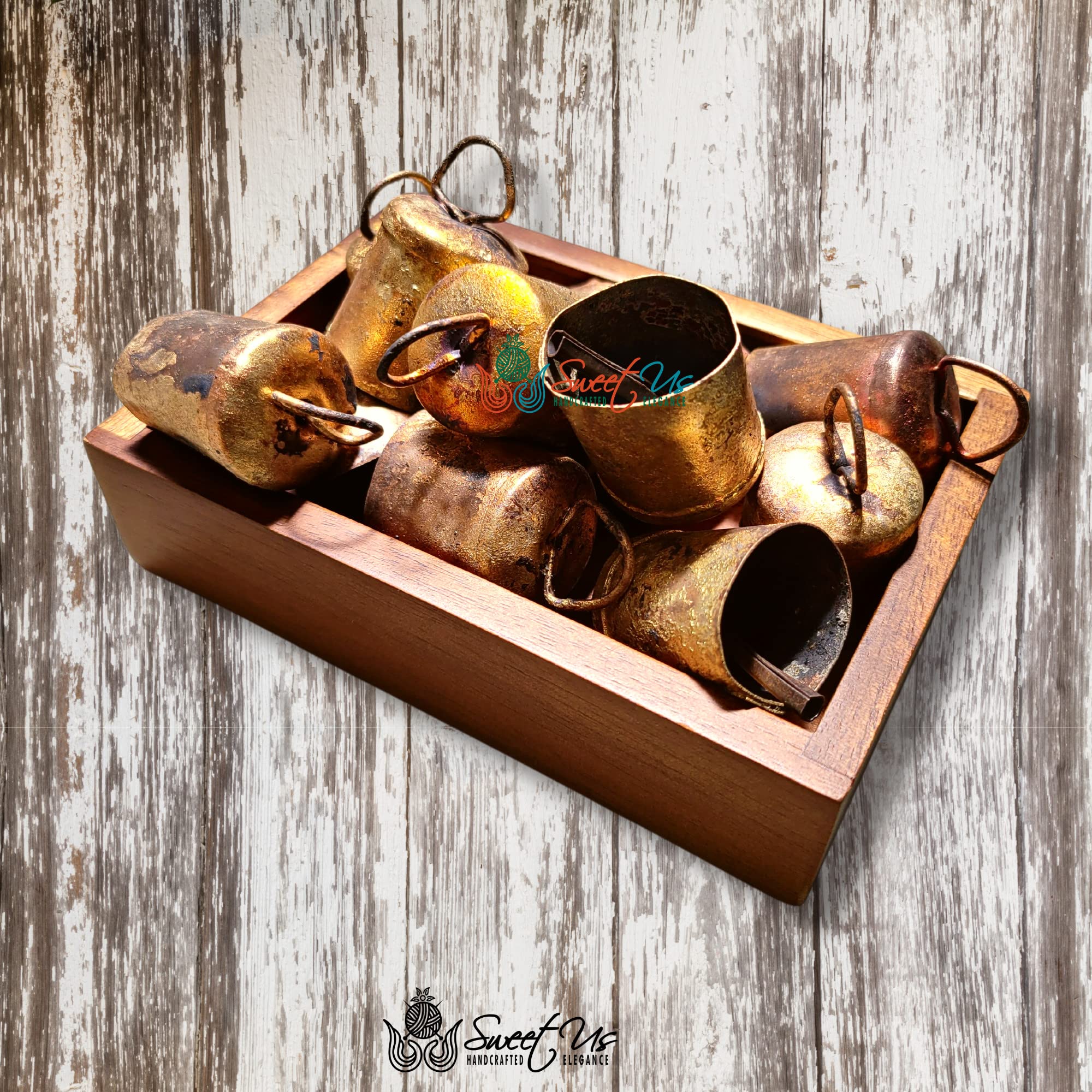 Rustic Vintage Chic Jingle Bells Musical Rhythm Polar Sleigh Bells, Meditation, Craft Work, Party Favors, Cow Bells, Goat Bells,