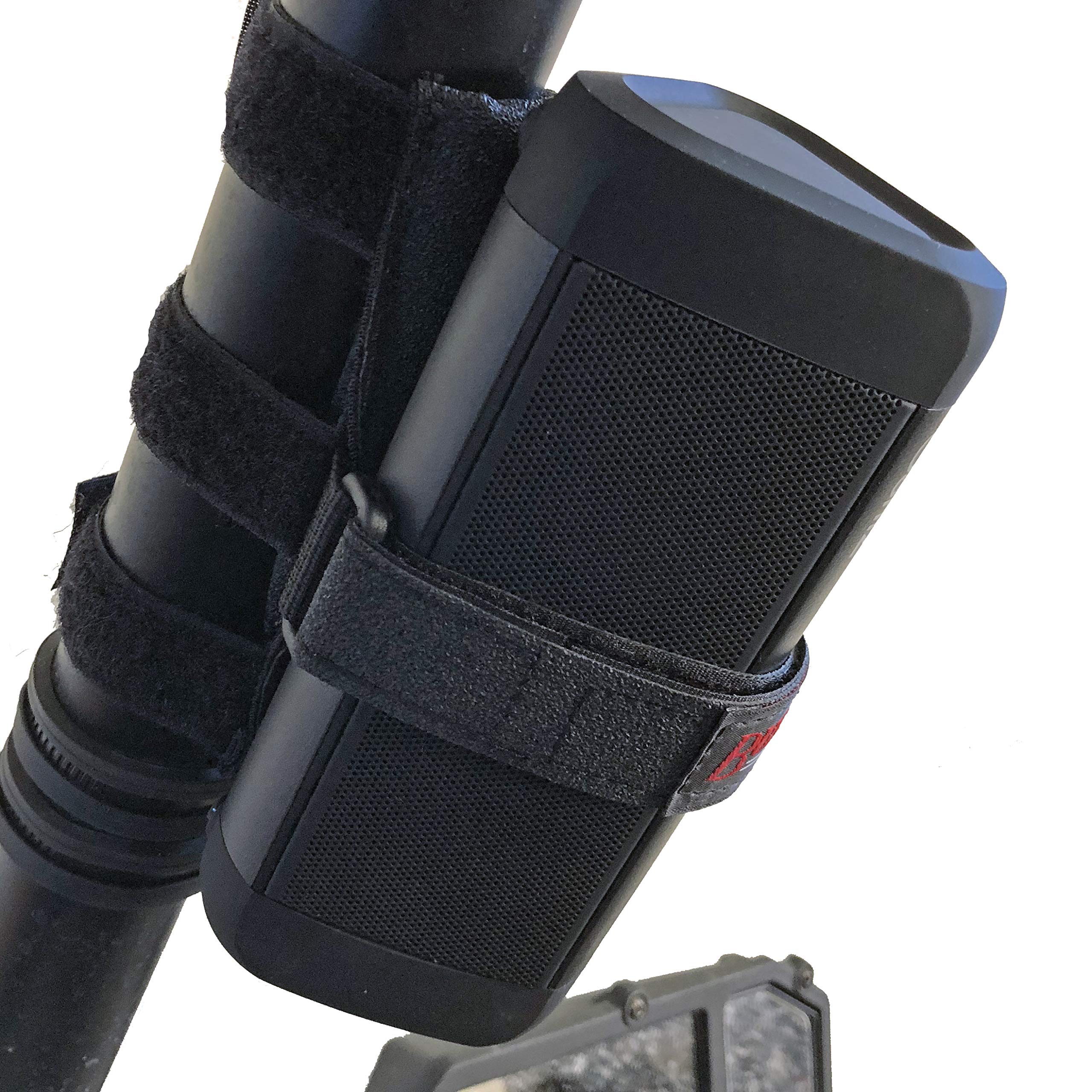 Bushwhacker Utv And Wakeboard Tower Speaker Mount   Adjustable Non Slip Strap For Roll Bars   Fits Bluetooth Portable Speakers Up To 12'   Cage, Side By Side, Boat Accessory