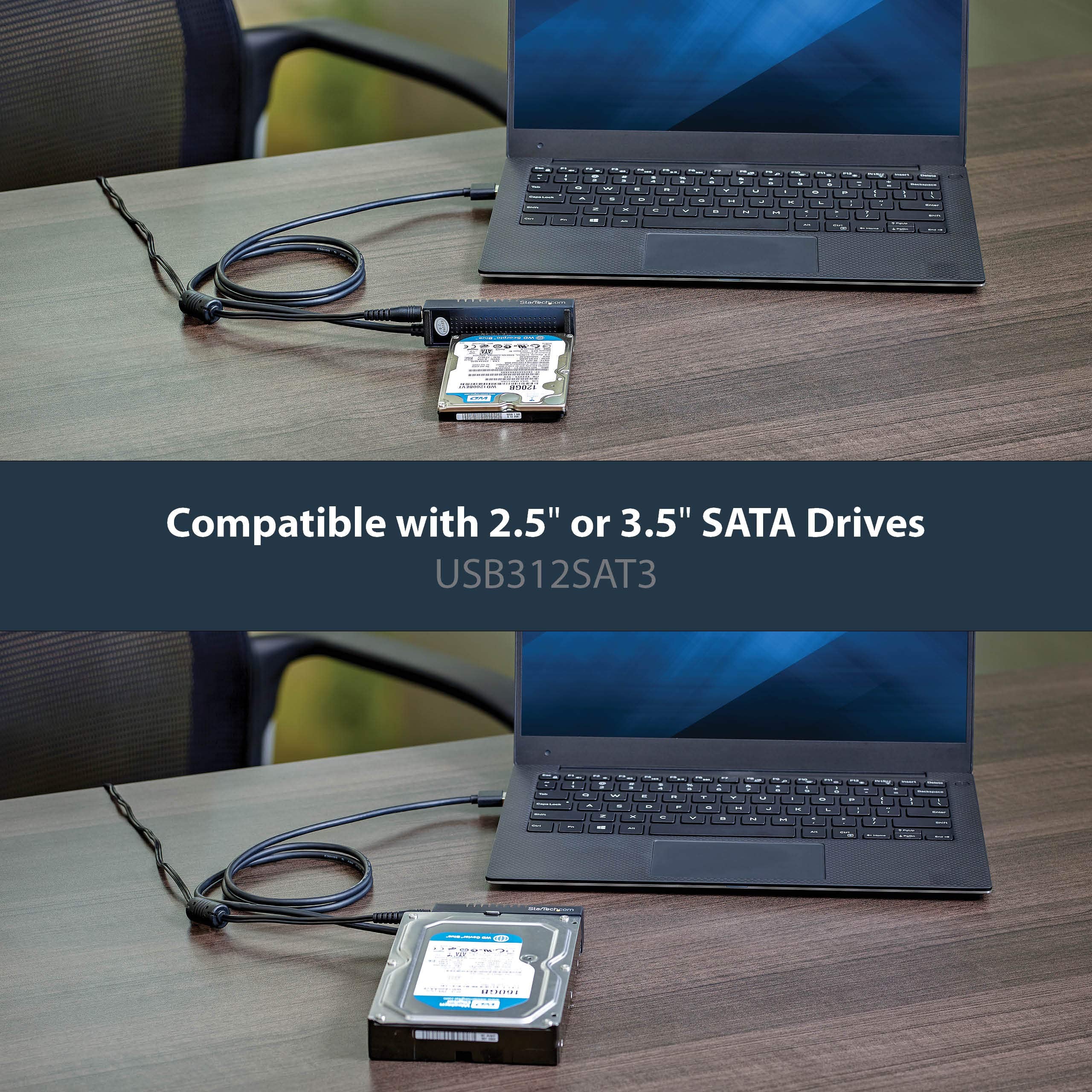 Startech.Com Usb To Sata Adapter Cable   2.5In And 3.5In Drives   Usb 3.1   10Gbps   External Hard Drive Cable   Hard Drive Adap