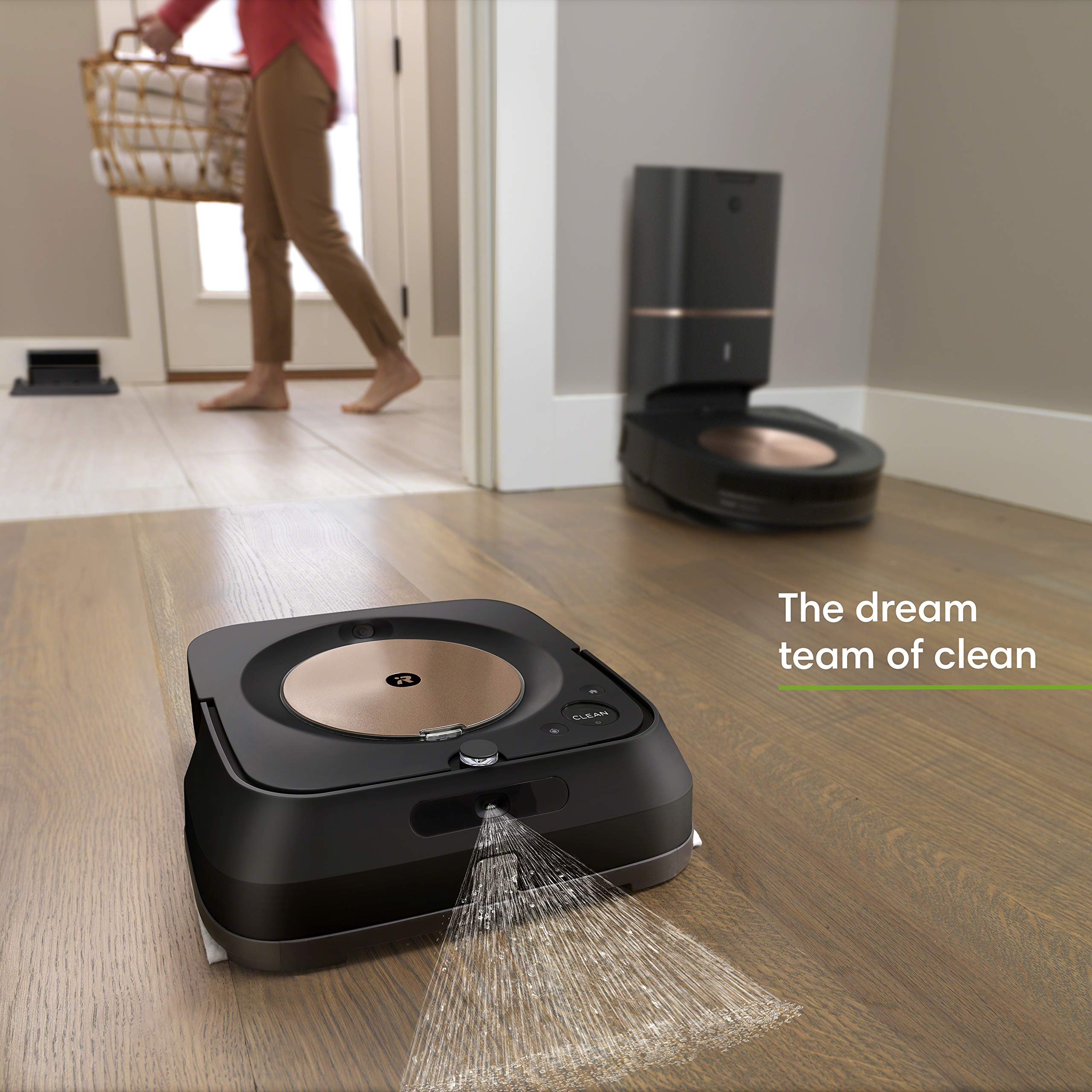 Irobot Roomba S9+ (9550) Robot Vacuum & Braava Jet M6 (6112) Robot Mop Bundle   Wi Fi Connected, Smart Mapping, Powerful Suction