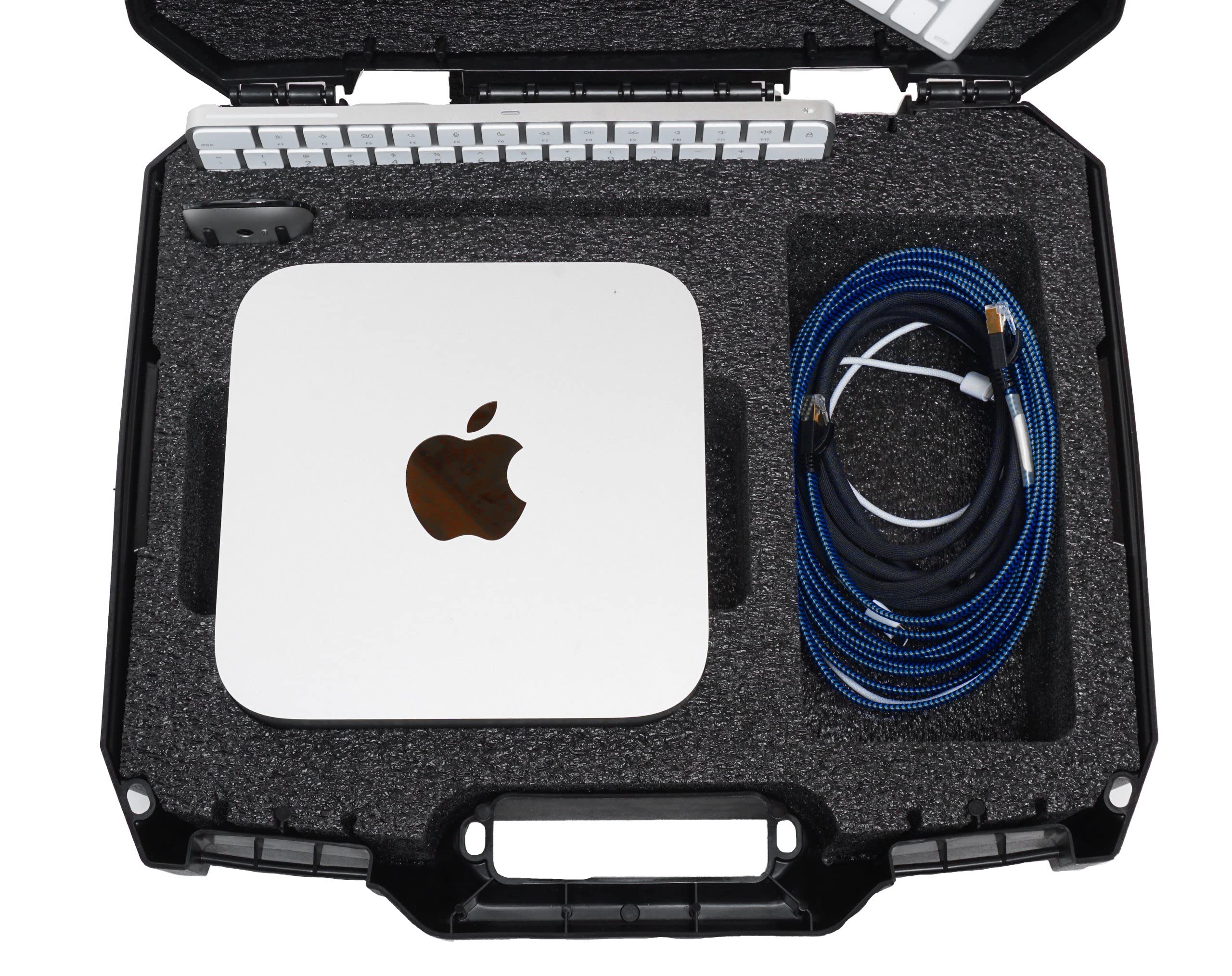 Case Club Hard-Sided Carry Case for Apple Mac Studio & Accessories - Rugged, Lockable, Black