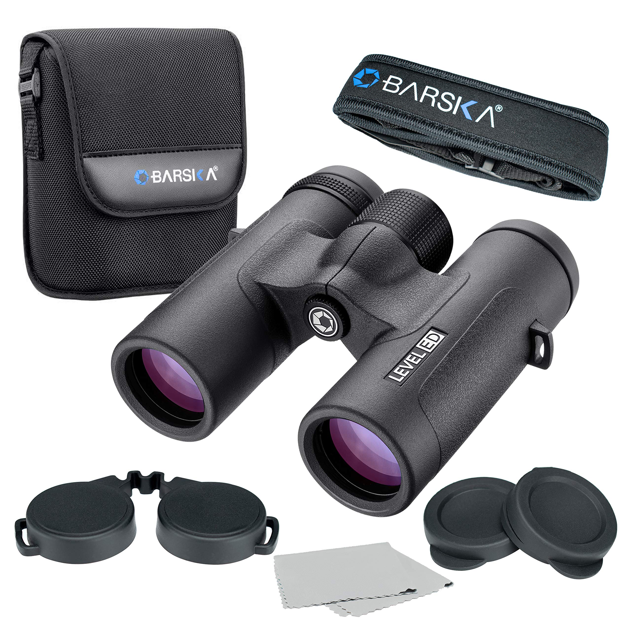 Barska Ab12990 Level Ed 8X32 Binoculars With Crystal Clear Glass Bak 4 Prism Perfect For Bird Watching Hunting Outdoor Concerts