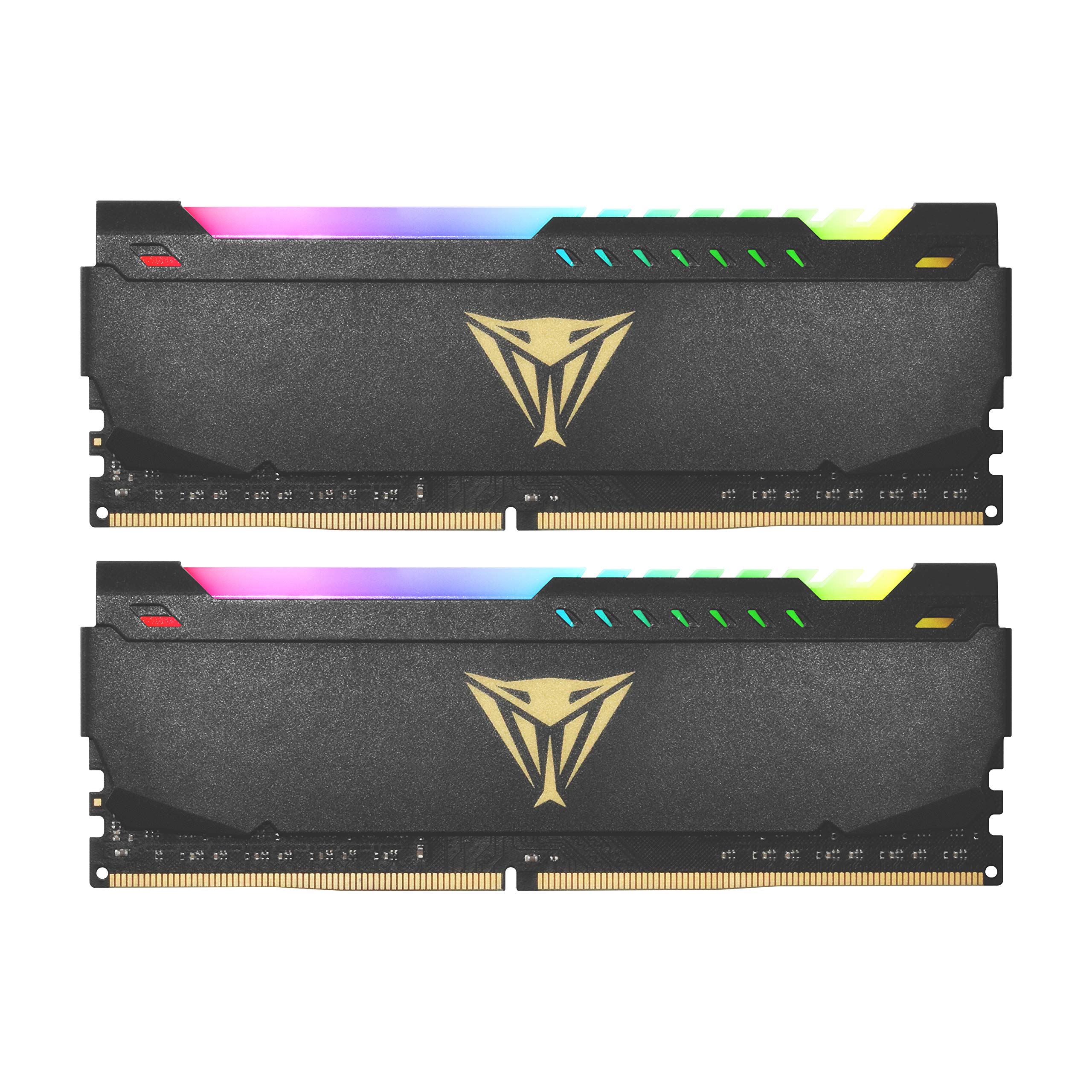 Patriot Viper Steel Rgb Ddr4 Ram 16Gb (2X8Gb) 3200Mhz Cl16 Udimm Desktop Gaming Memory Kit   Pvsr416G320C6K