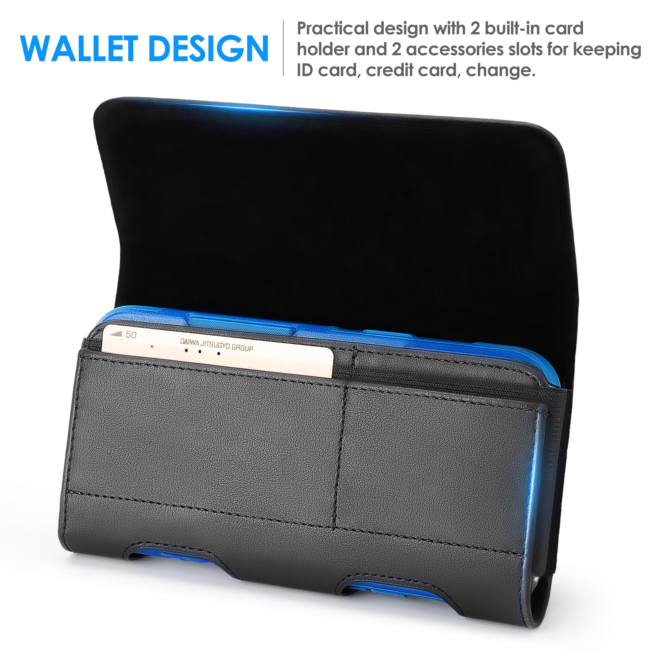 Mopaclle Phone Holster For Iphone 16 Pro Max,15 Pro Max 15 Plus, 14 Pro Max 13 Pro Max, 12 Pro Max 11 Pro Max, 8 Plus, Premium C