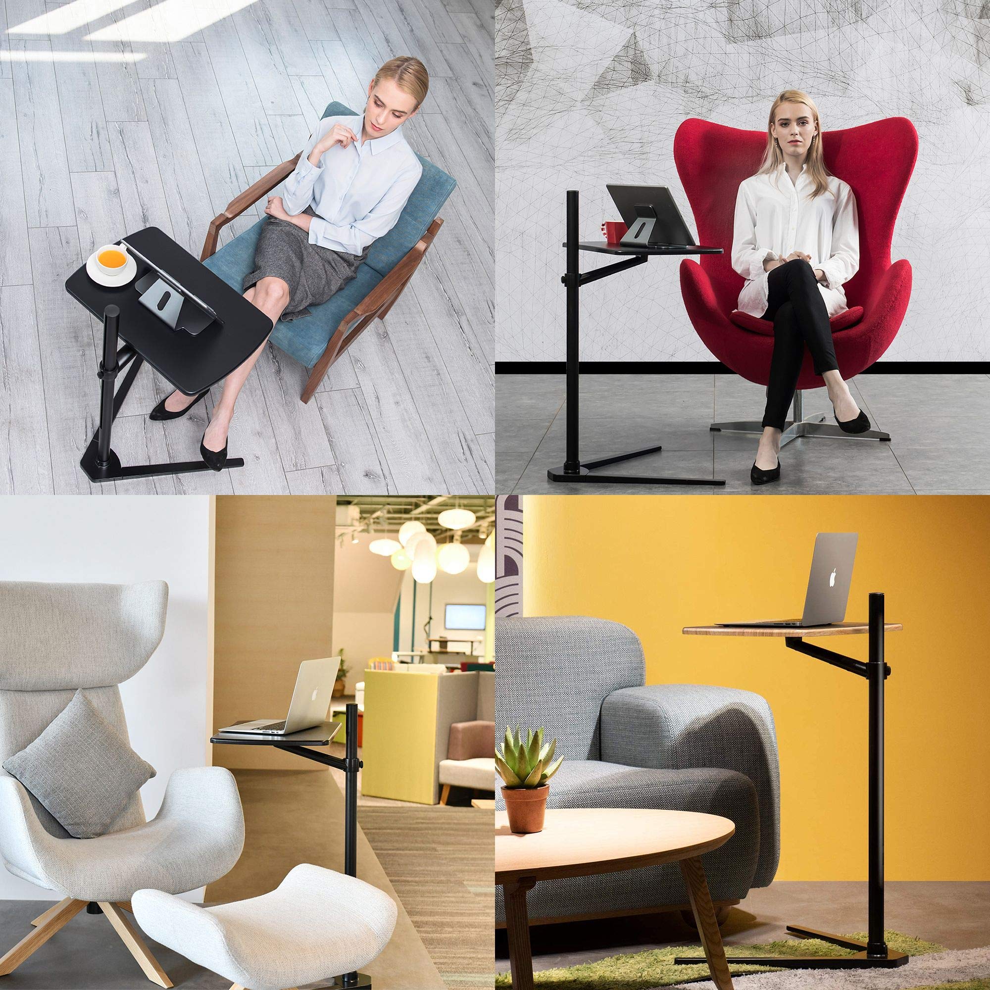 Magichold Floor Stand For Laptop Aluminum Height Adjustable Table For Bed Sofa,Compatible With Macbook,Laptop Notebook,Tablets,I