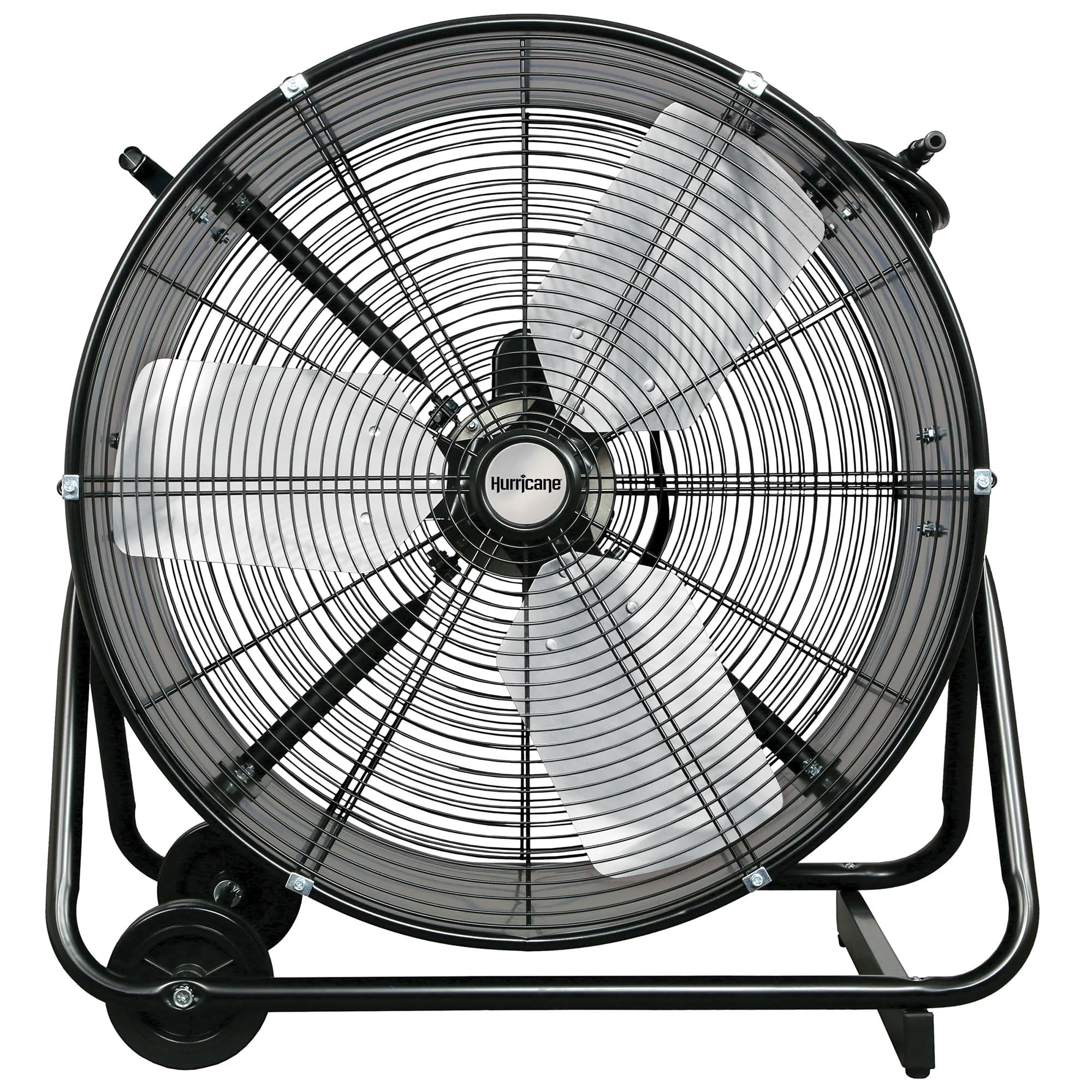 Hurricane Pro 24    Heavy Duty Drum Fan   Powerful 7195 Cfm Airflow, Adjustable Tilt, All Metal Construction For Home, Garage, G