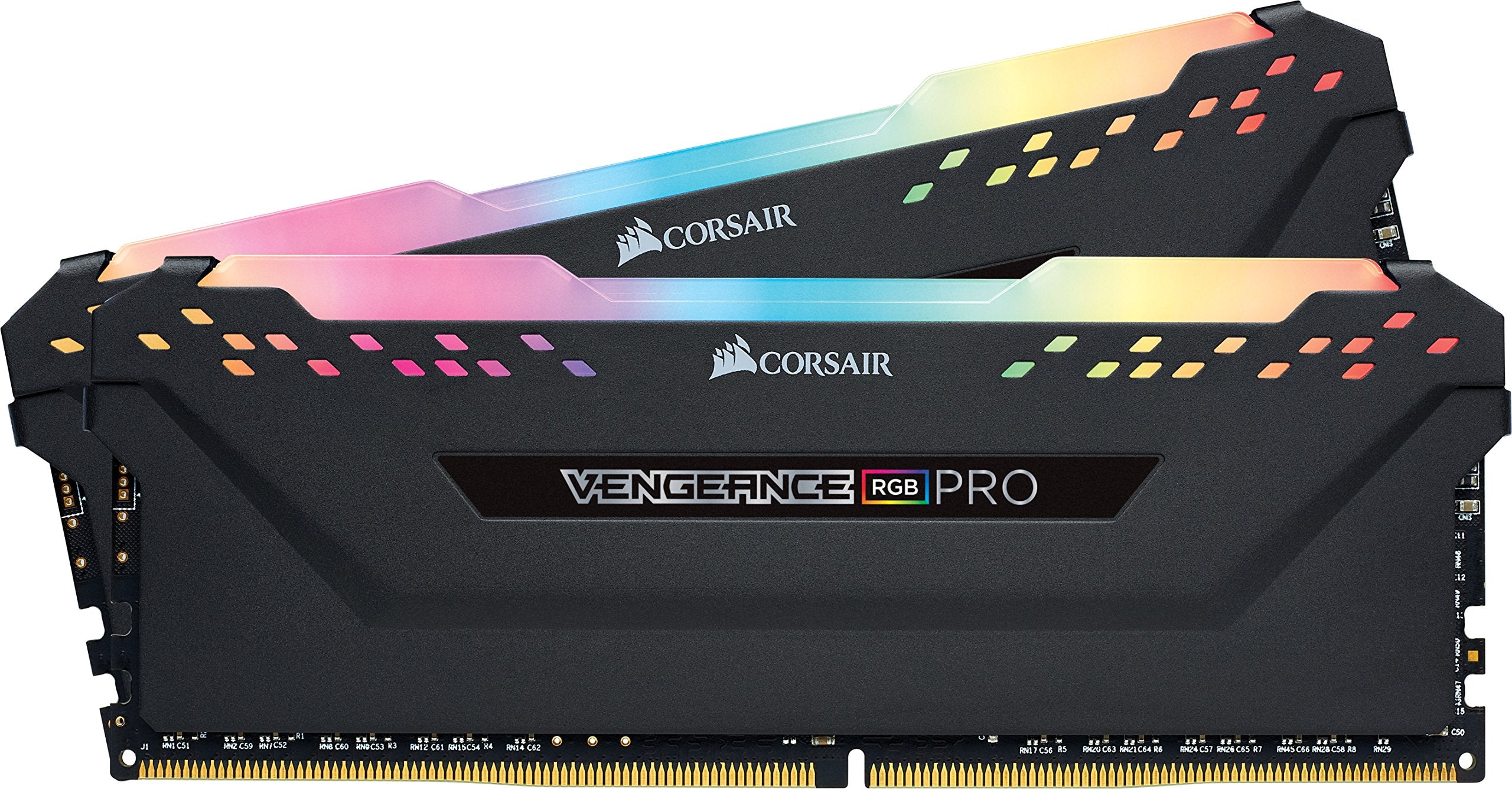 Corsair Vengeance Rgb Pro 16Gb (2X8Gb) Ddr4 3000Mhz C15 Led Desktop Memory - Black, Model:Cmw16Gx4M2C3000C15
