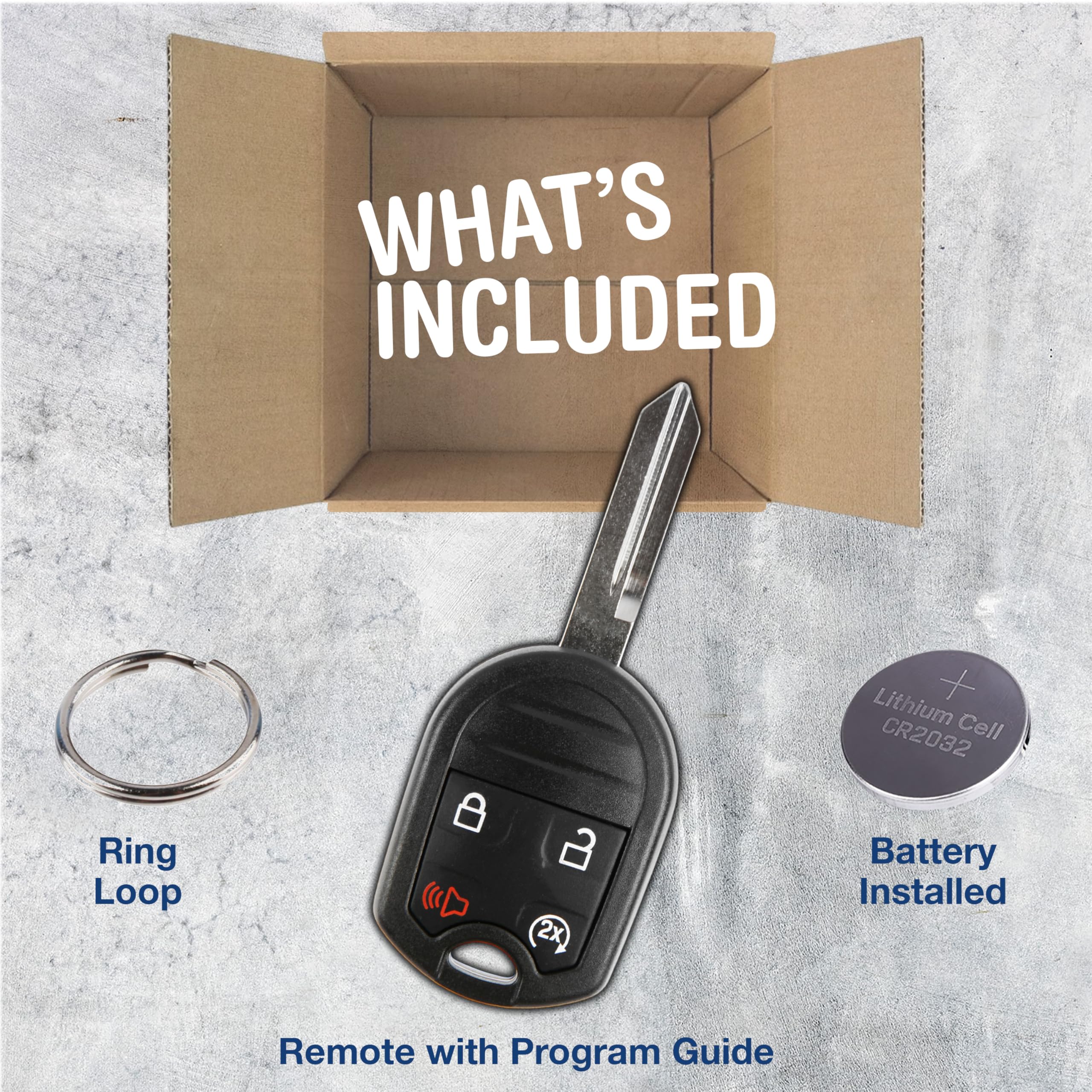 Keylessoption Keyless Entry Remote Fob Uncut Blank Ignition Car Key Remote Start For Cwtwb1U793