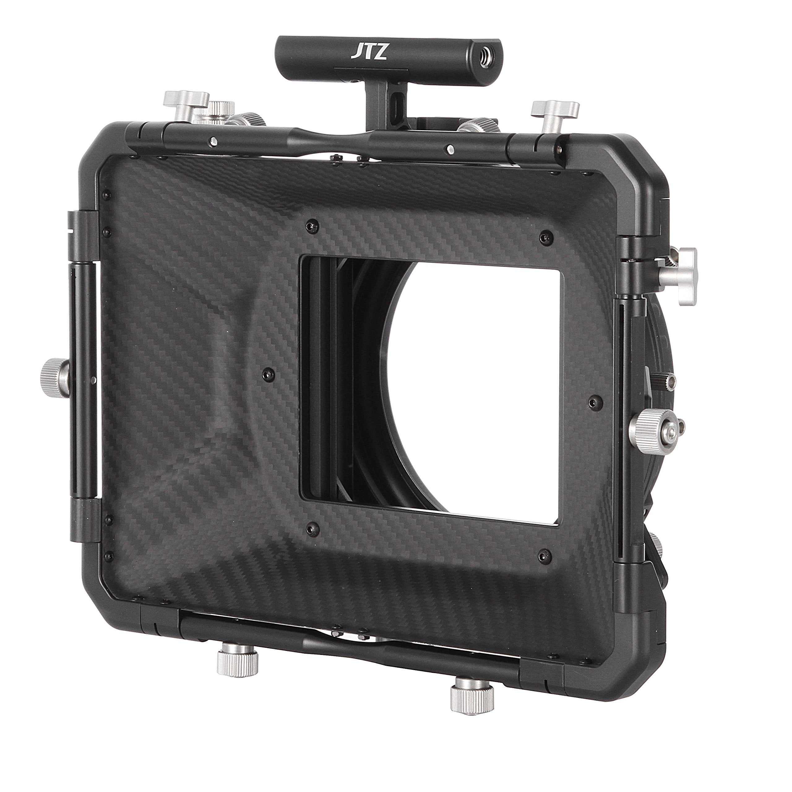 Jtz Dp30 Cine Lens Carbon Fiber 4X4 Swing-Away Matte Box With 15Mm/19Mm Rod Rail Rig For Sony Fs5 Fs7 Arri Red Canon C100 C200 C