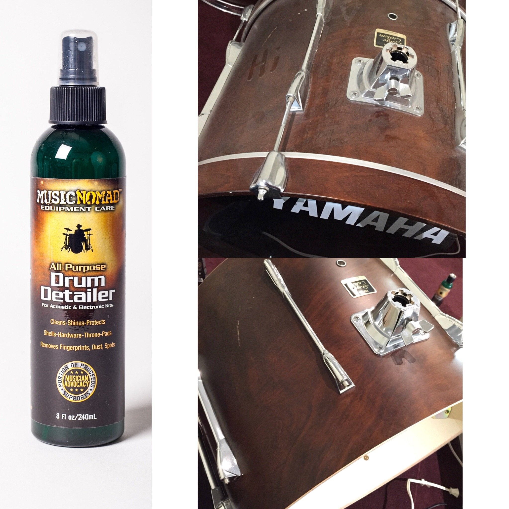 Musicnomad Premium Drum Detailer And Polish, 8 Oz (Mn110)