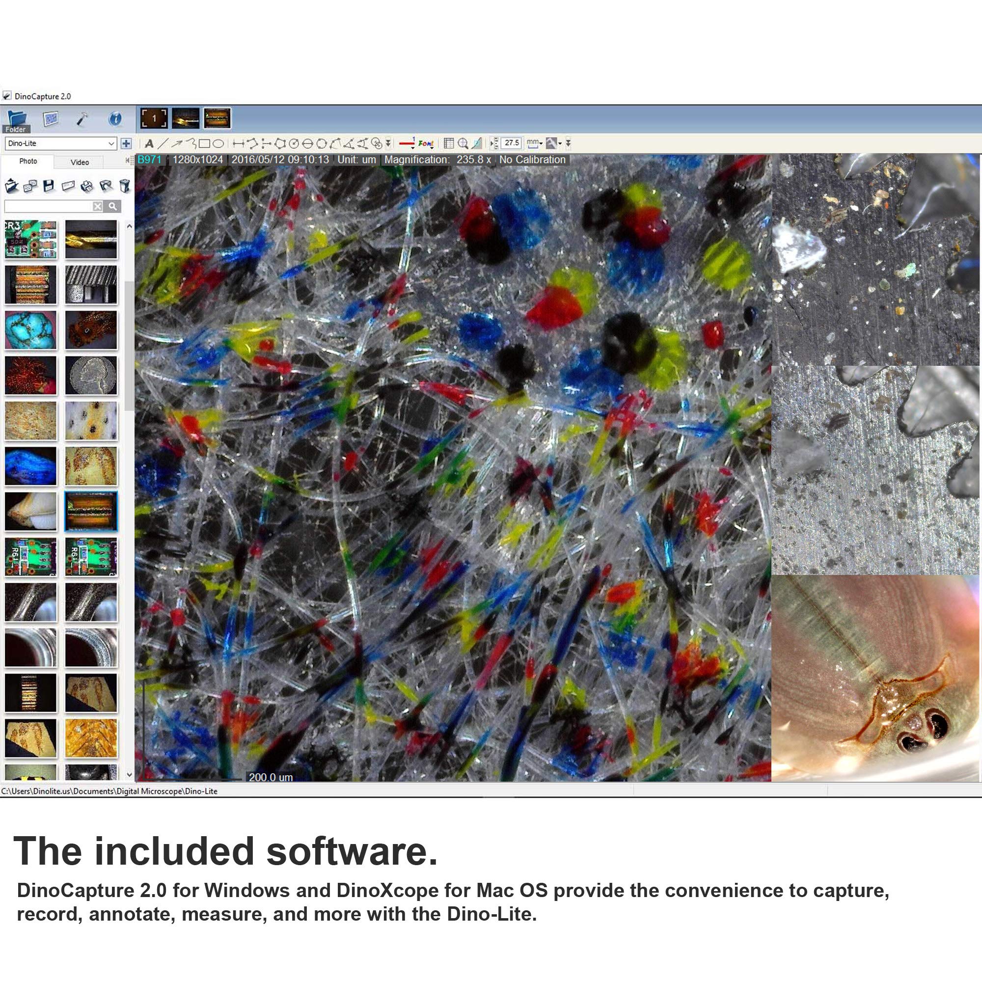 Dino Lite Usb Digital Microscope Am4113Zt   1.3Mp, 10X   50X, 220X Optical Magnification, Measurement, Polarized Light (1.3Mp Mt