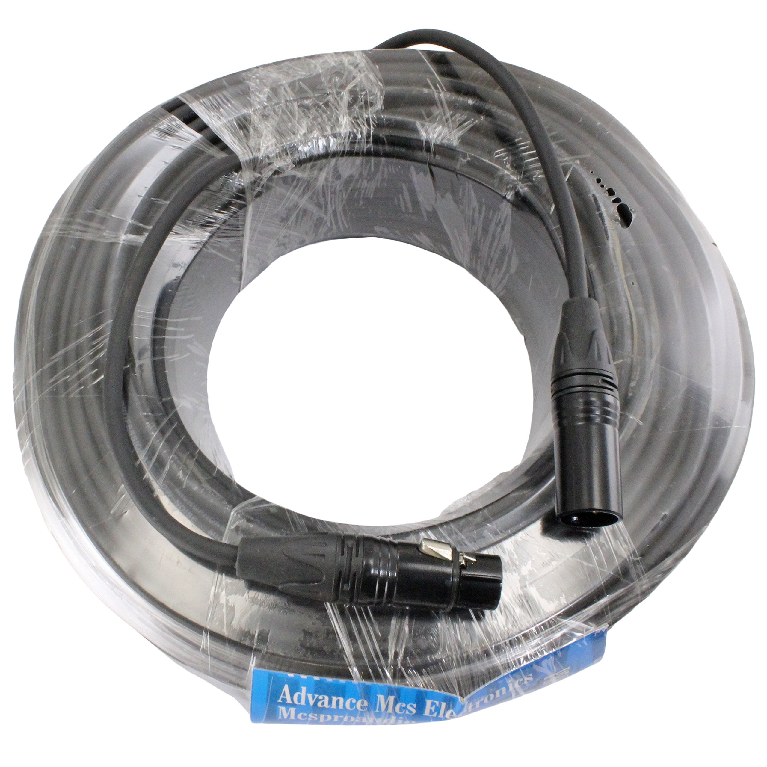 Mcsproaudio Male To Female Xlr Cable With Black Connectors 200 Ft Foot Feet Straight To Straight