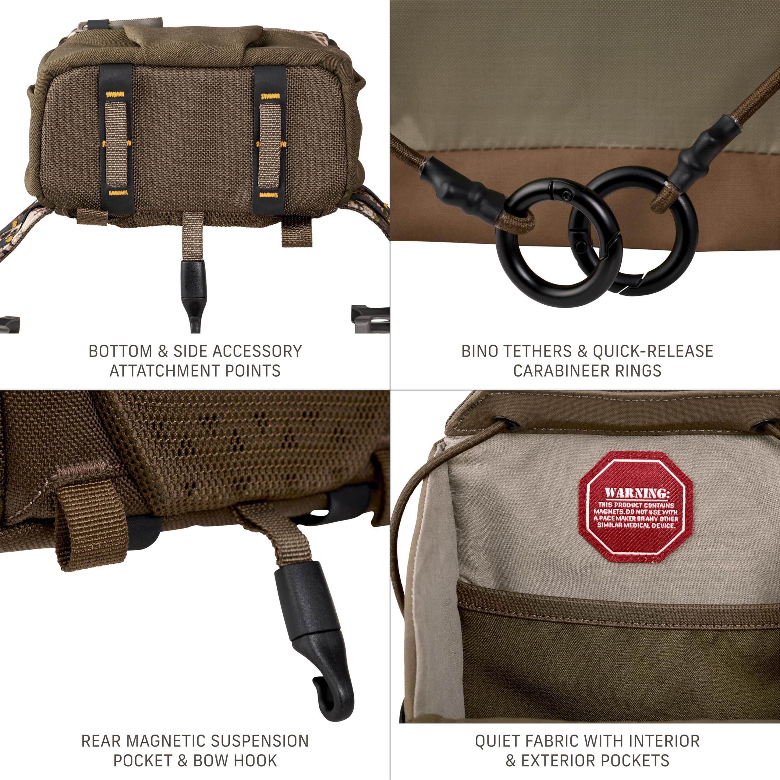 Badlands Bino X2 | Modular Binocular Harness System For Optimal Performance And Durability, Approach, Small