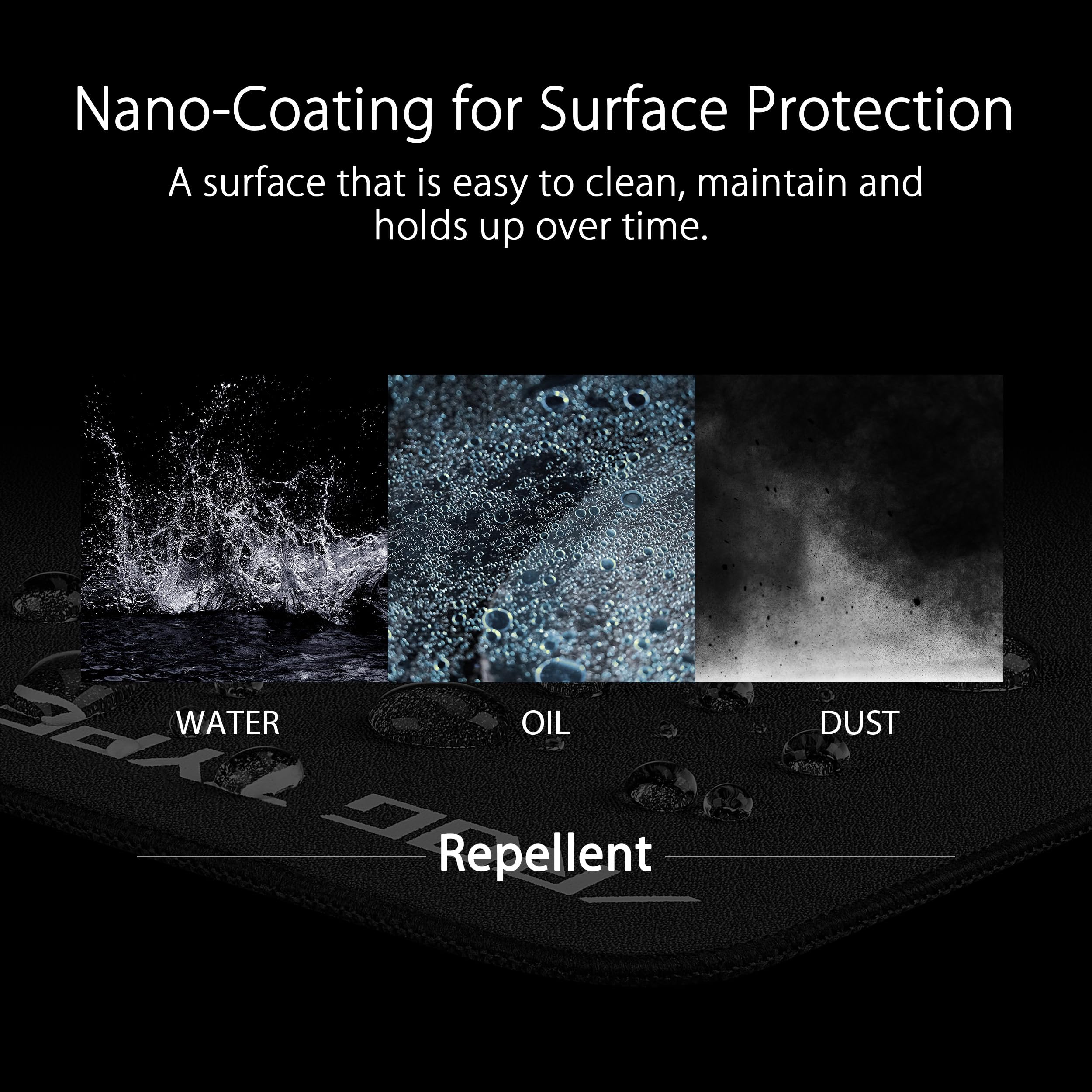 Asus Rog Hone Ace Xxl Gaming Mouse Pad, High-Density Memory Foam Base, Hybrid Cloth Material, 400 X 900 X 3 Mm, Esports & Fps Ga