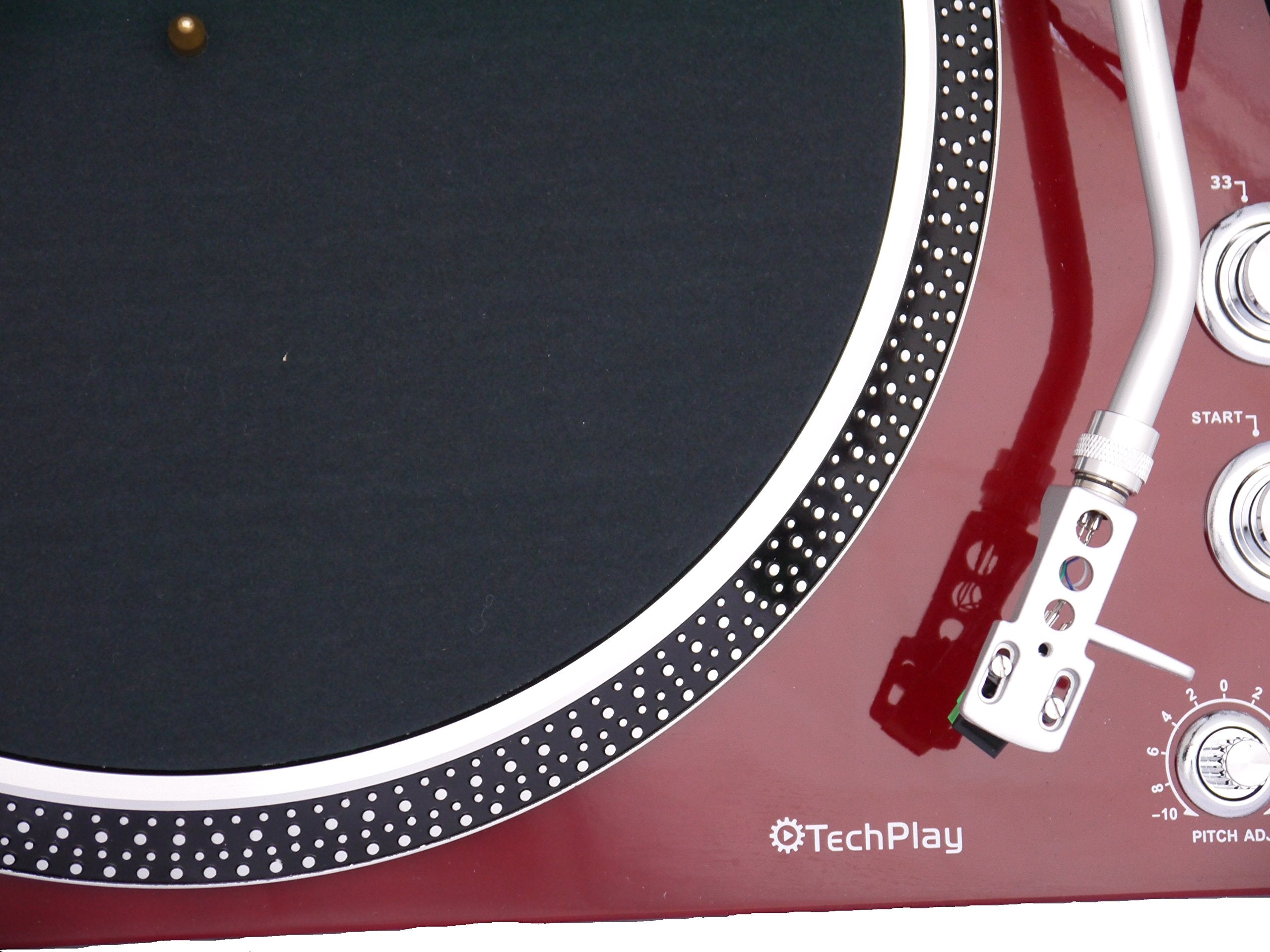 Techplay Iep212 Leatherette Anti Static Turntable Mat. Ultra Thin For Maximun Performance