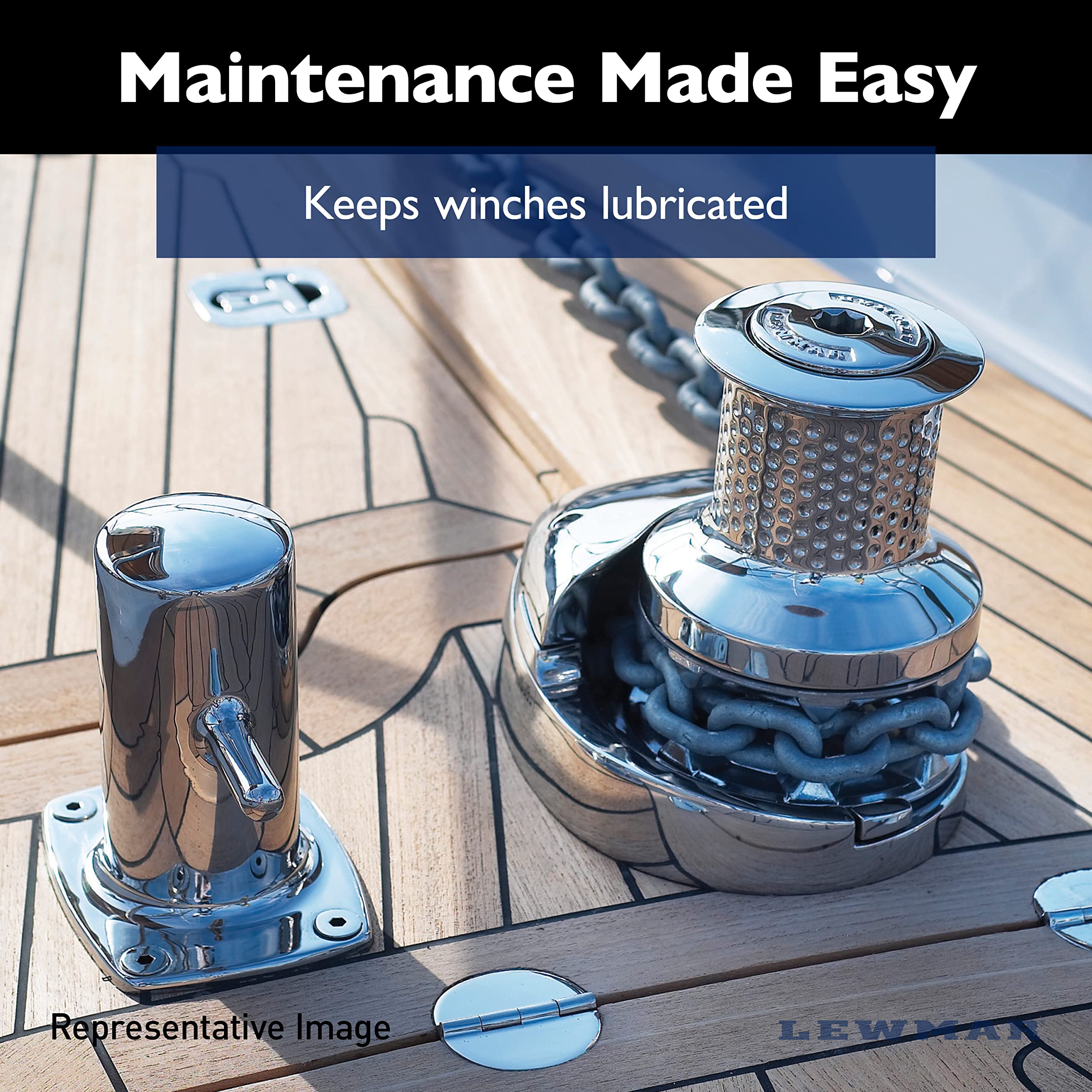 Lewmar Winch Grease, 3.5 Oz Tube - Winch Maintenance Grease With Solid Activation And Load-Carrying Features - For Winches, Wind,WBAUVB00OAFKP9W