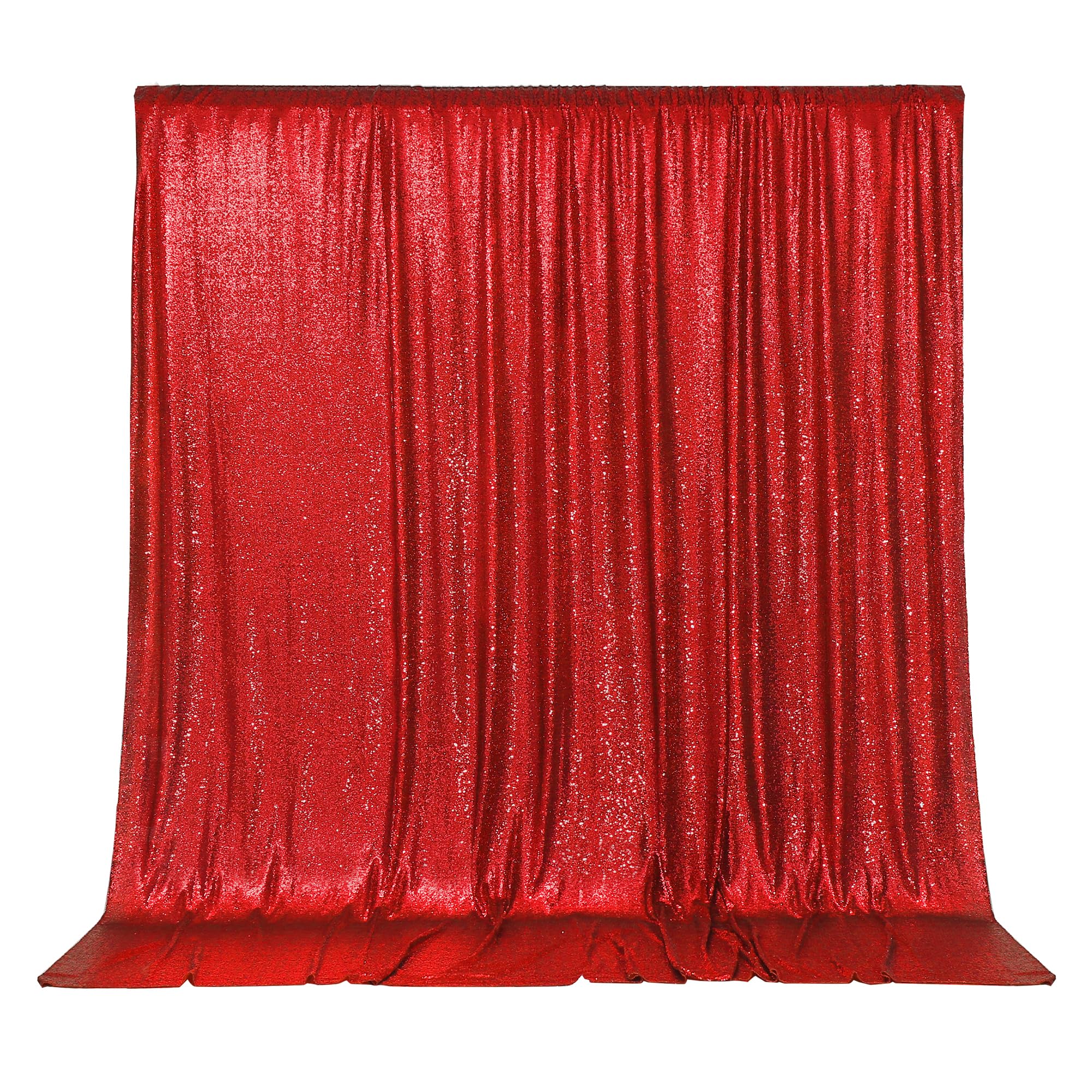 Partydelight Red Sequin Backdrop Photography Christmas Backdrop, 6Ft X 8Ft