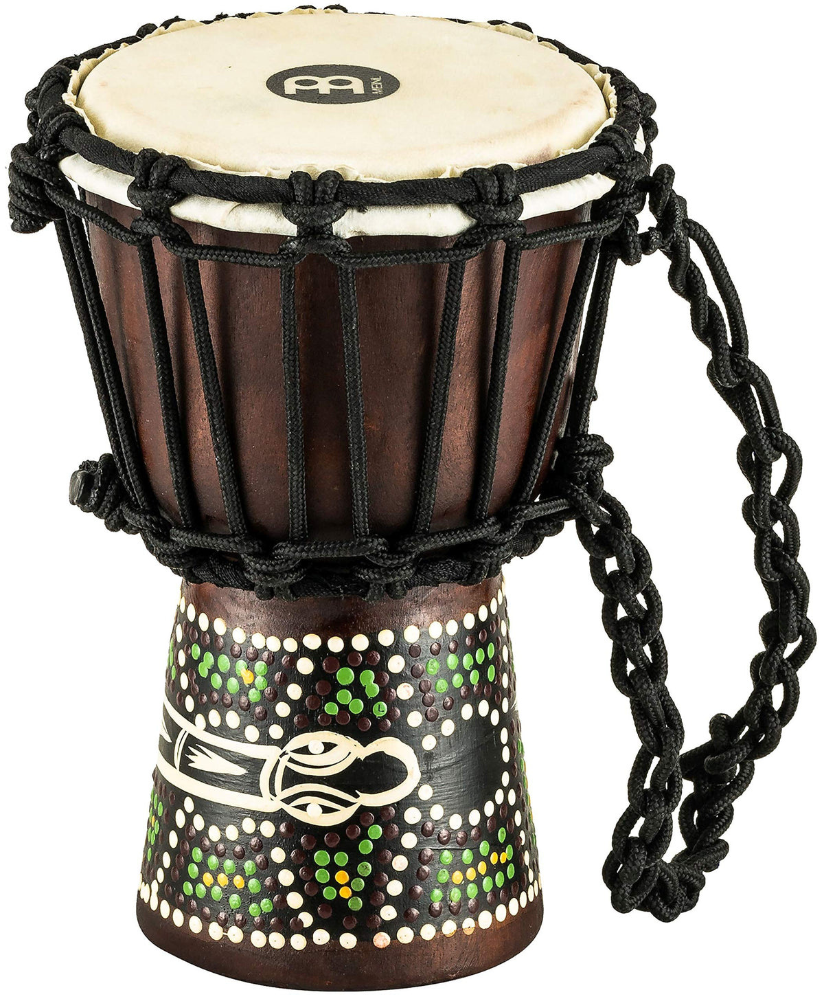Meinl Percussion African Style Mini Djembe Drum For Room Decoration � Not Made In China � Hand Painted Mahogany Wood, 2 Year Warranty (Hdj6 Xxs)