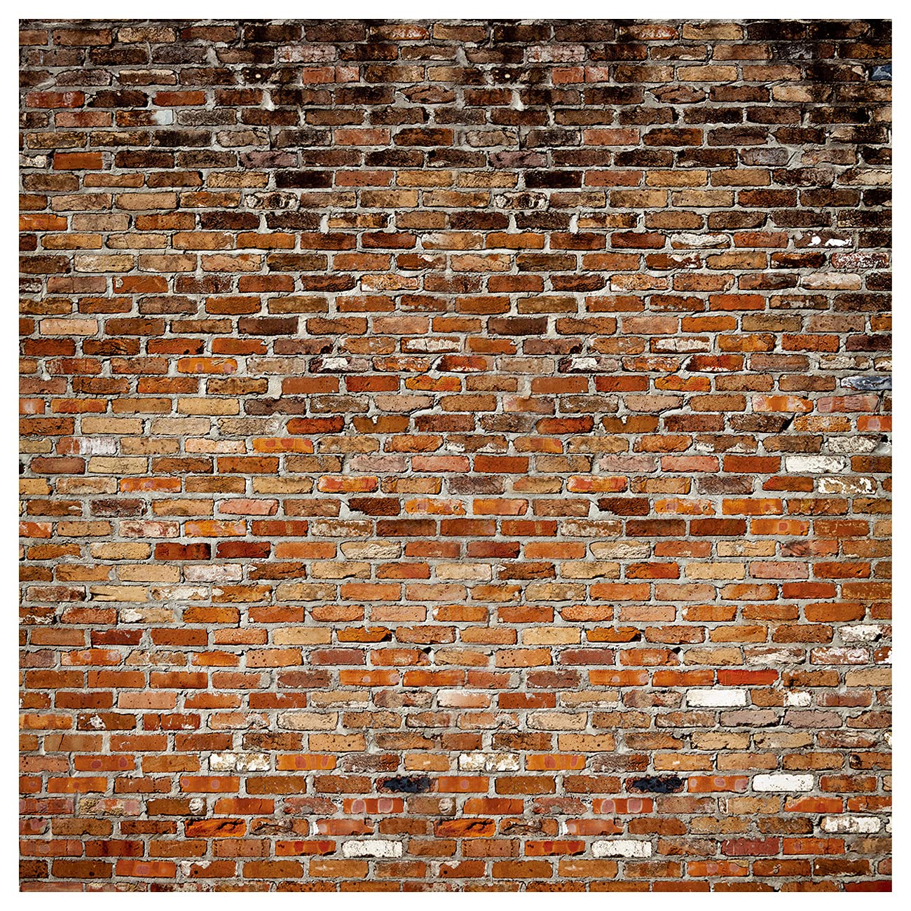 Yynxsy 10X10Ft Brick Wall Background Primary Color Brick Background Large Fabric Brick Photo Background Baby Shower Birthday Par