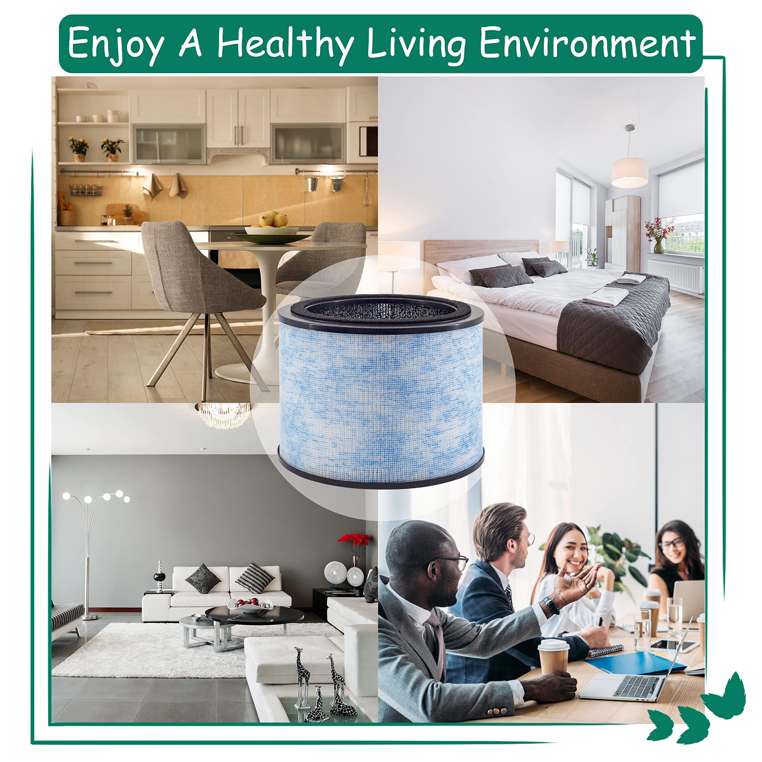 Asheviller Ap200 Filter Replacement, Compatible With Instant Ap200 Air Purifier, H13 Grade True Hepa Filter And Activated Carbon