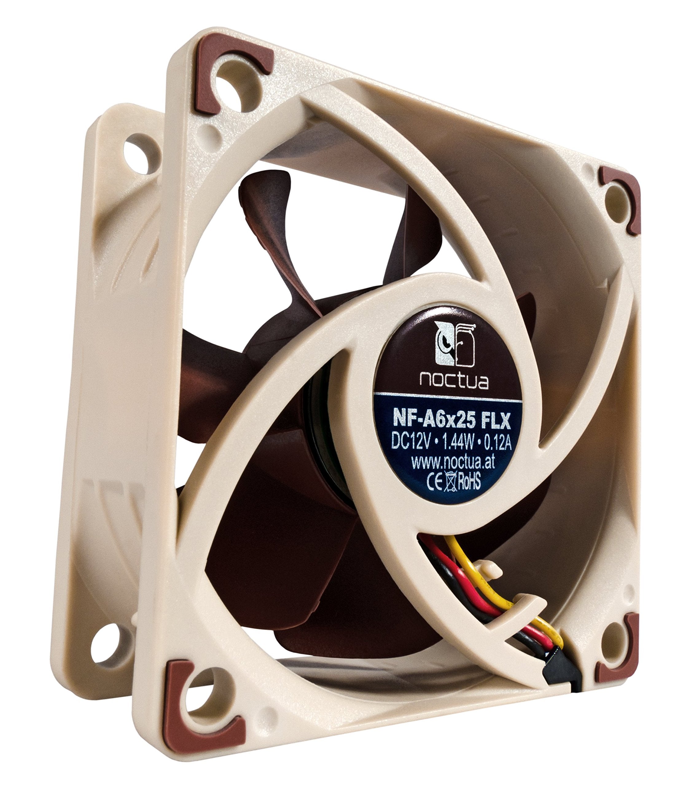 Noctua Nf A6X25 Flx, Premium Quiet Fan, 3 Pin (60Mm, Brown)