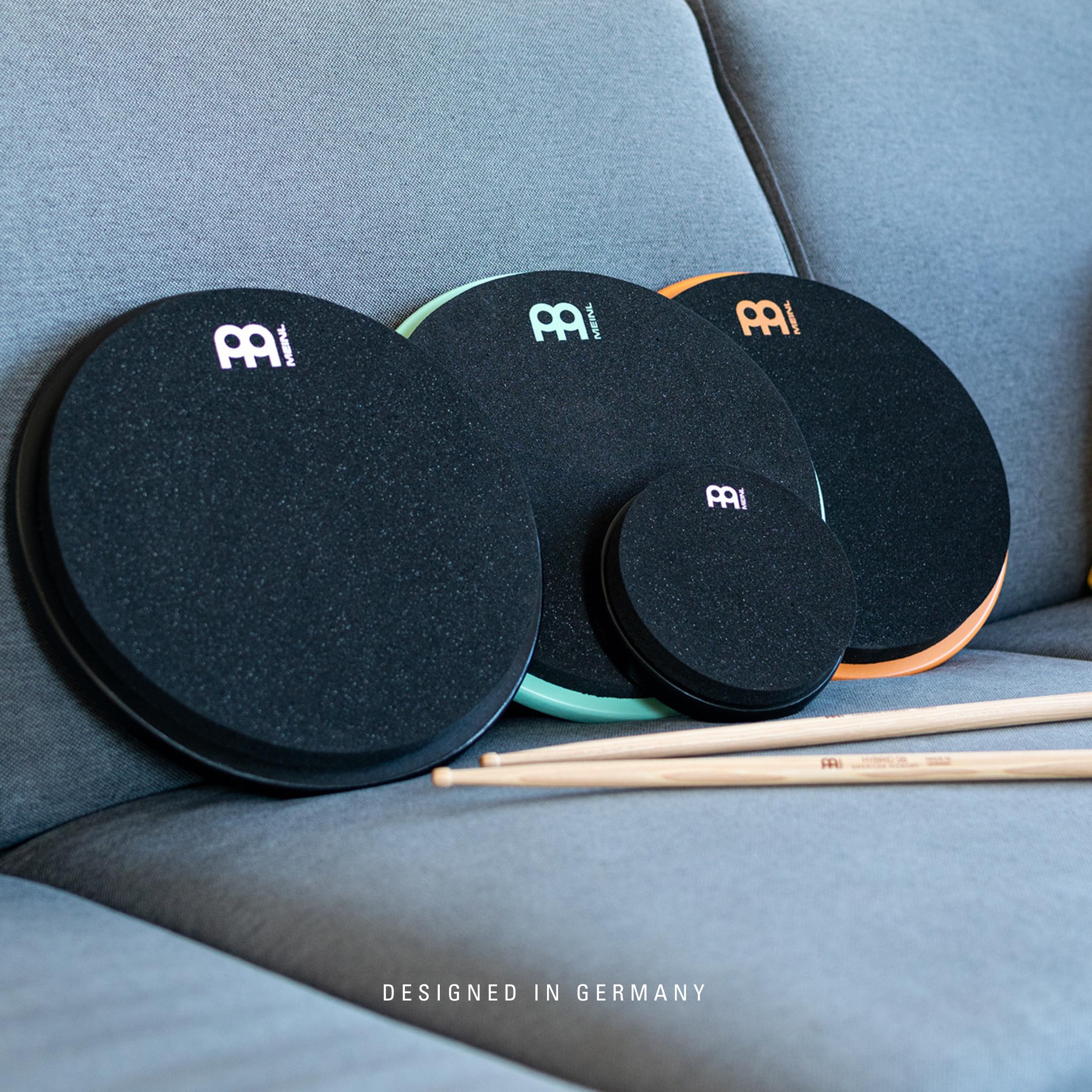 Meinl Cymbals 6'' Marshmallow Drum Practice Pad For Ultra Quiet Sticking, Medium Rebound And Mountable On Cymbal Stands (Mmp6Bk)