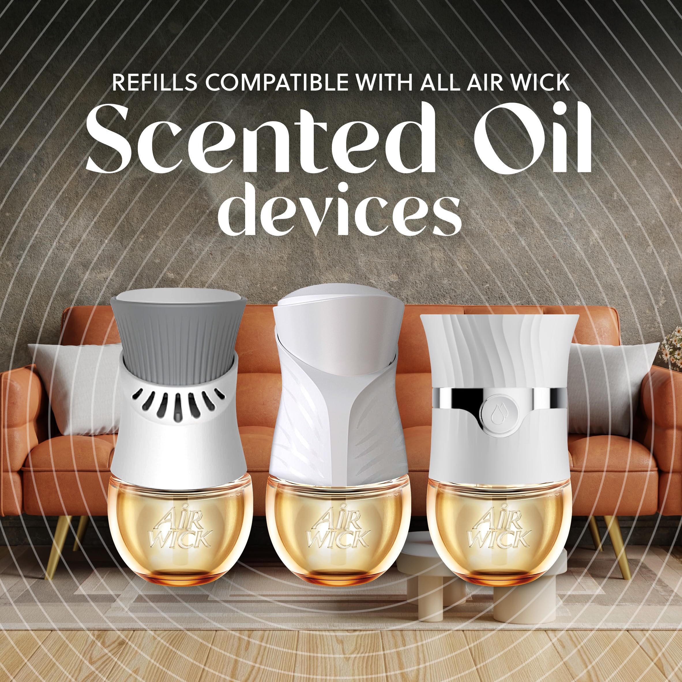Air Wick Plug In Advanced Scented Oils Refills, Harvest Pumpkin + Spice,Fall Decorations For Home,Plug In Air Fresheners For Hom