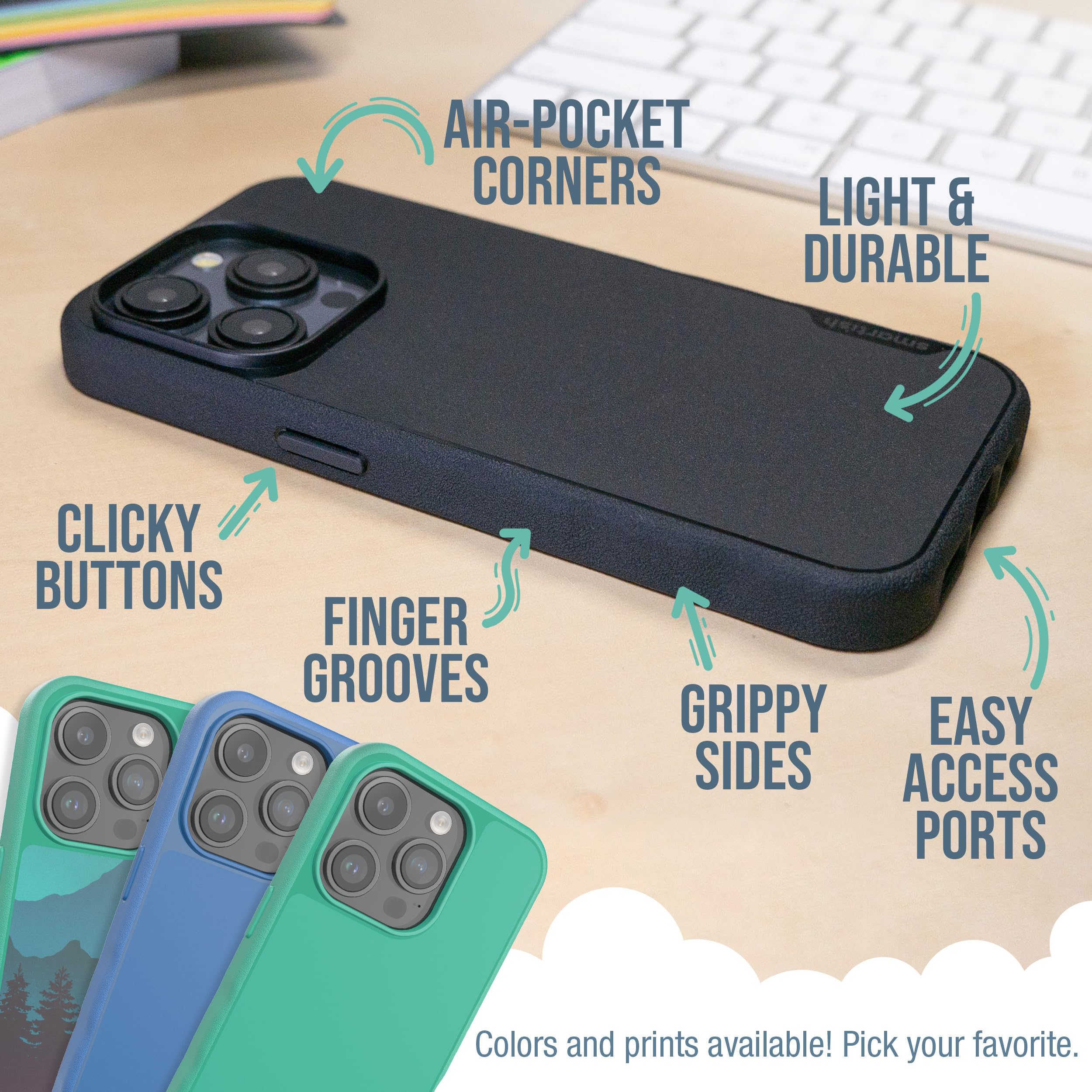 Smartish Iphone 15 Pro Slim Case   Gripmunk   [Lightweight + Protective] Thin Grip Magnetic Cover With Drop Protection For Apple