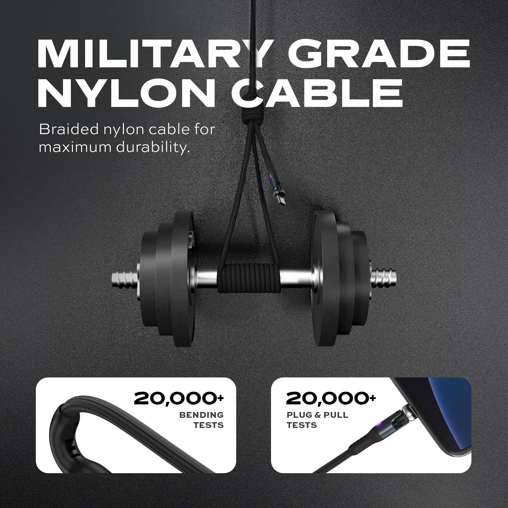 Statik 360 Pro 2Nd Gen Magnetic Phone Charger | Magnetic Usb C Charging Cable | 3 In 1 Magnetic Charger Cable | Iproduct, Micro