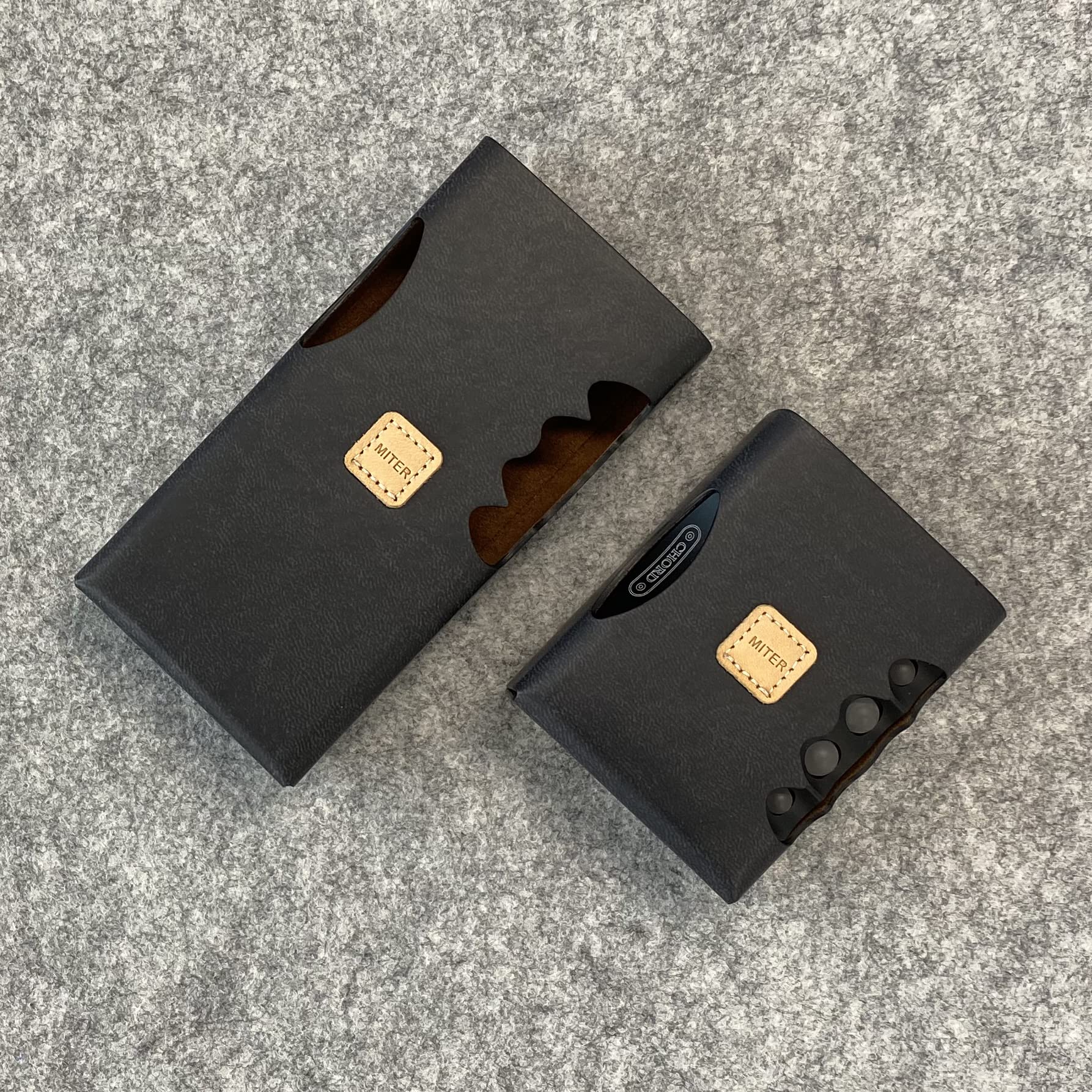 Miter Case For Chord Mojo 2, Handmade Artificial Italy Pu Leather (Mojo 2 Single Black)