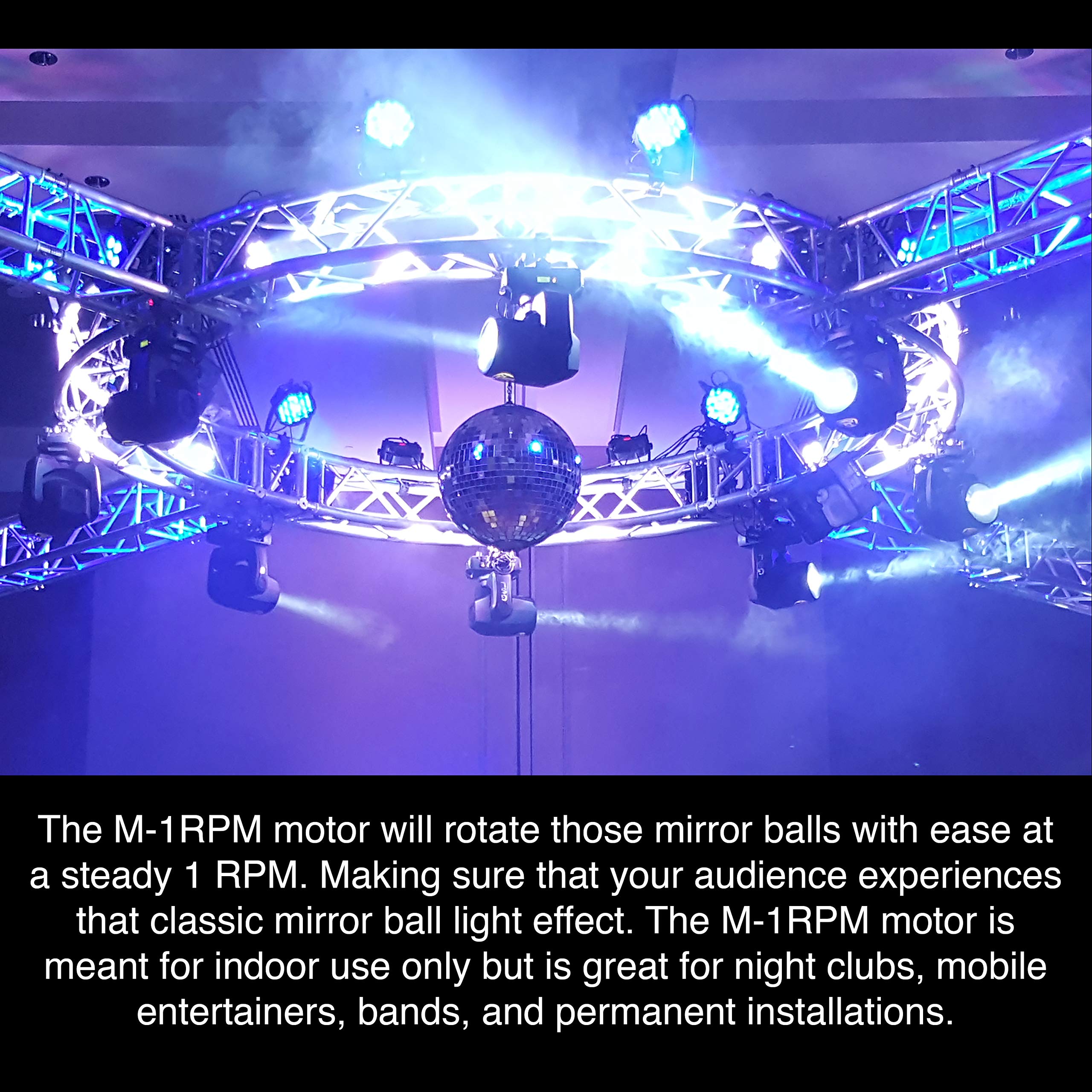 American Dj Heavy Duty Mirror Ball Motor For Up To 12 Inch Mirror Ball