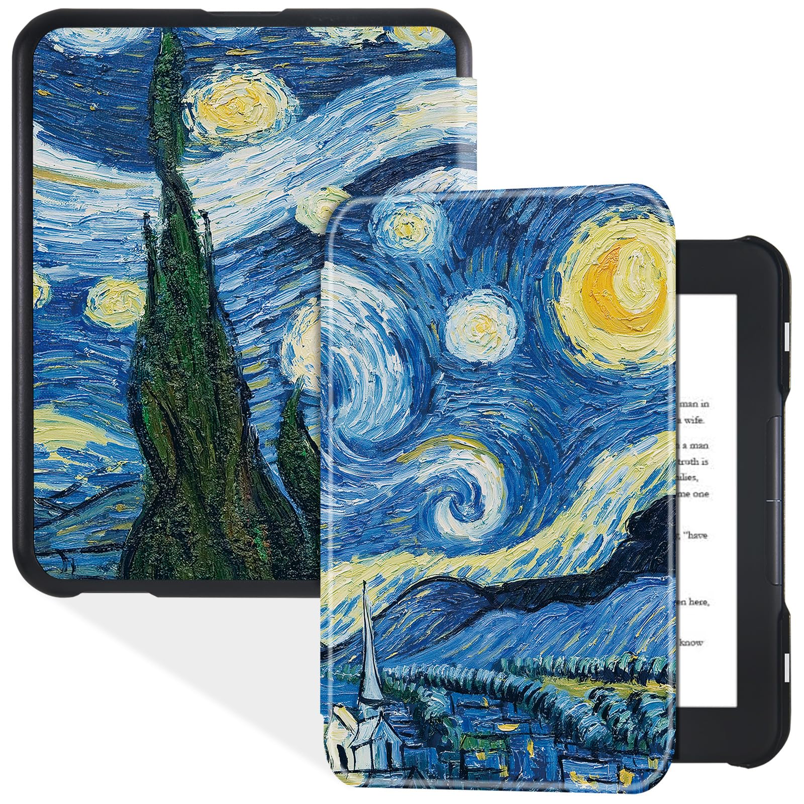 Bozhuorui Slim Case For 6'' Nook Glowlight 4 (2021 Released) / Nook Glowlight 4E (2022 Released)   Ultra Lightweight Premium Pu