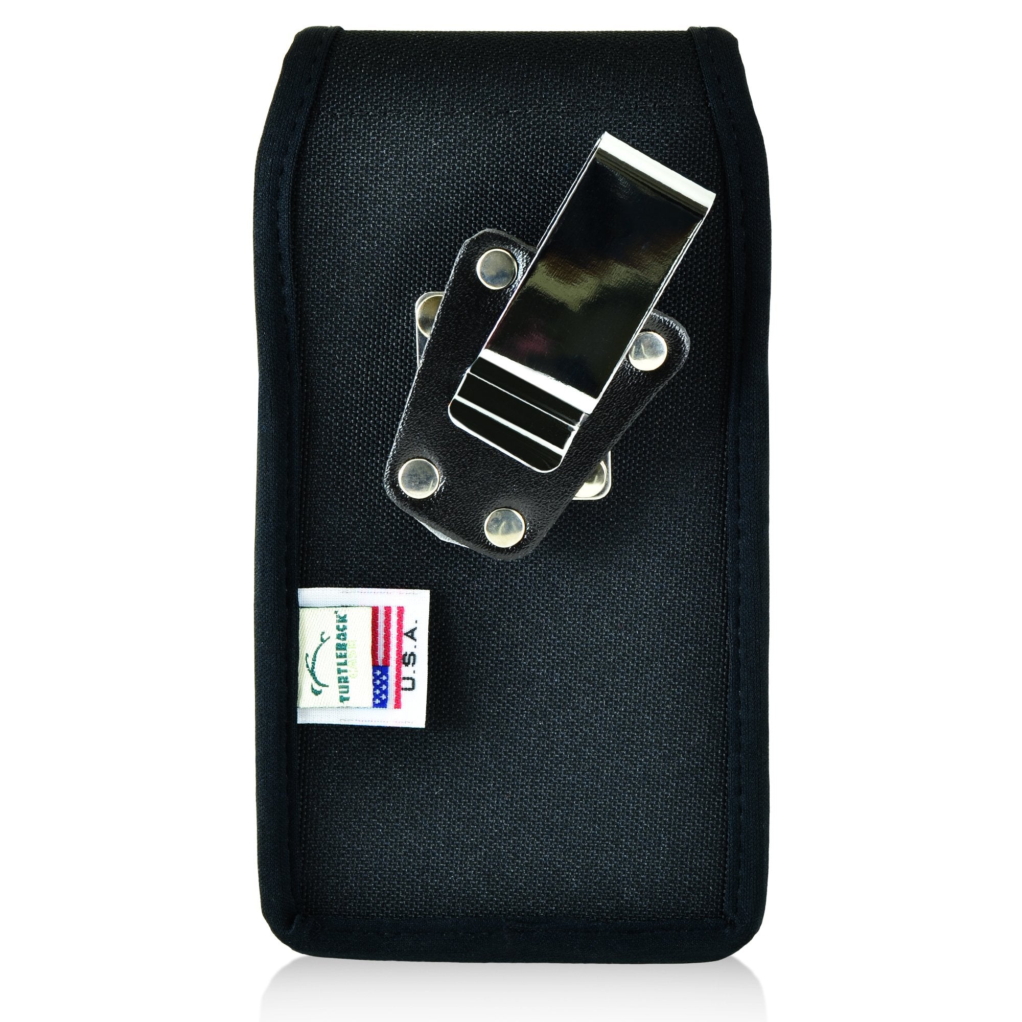 Turtleback Belt Clip Case For Iphone 8 Plus, Iphone 7 Plus Black Vertical Holster Nylon Pouch With Heavy Duty Rotating Belt Clip