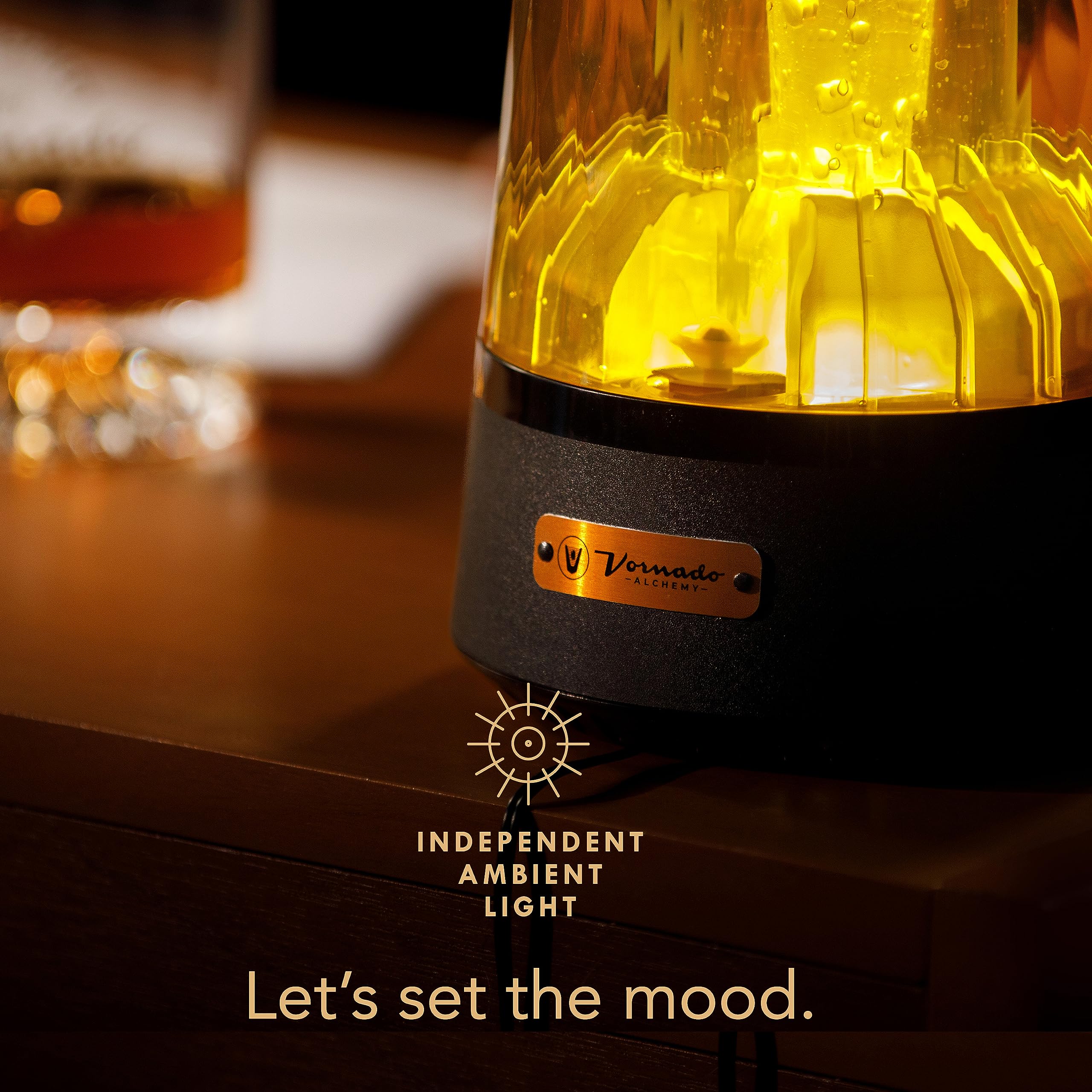 Vornado Lucerna 1 Alchemy Ultrasonic Humidifier With Ambient Light, 0.5 Gallon Capacity, 24 Hour Runtime, Modern Luxury Design,