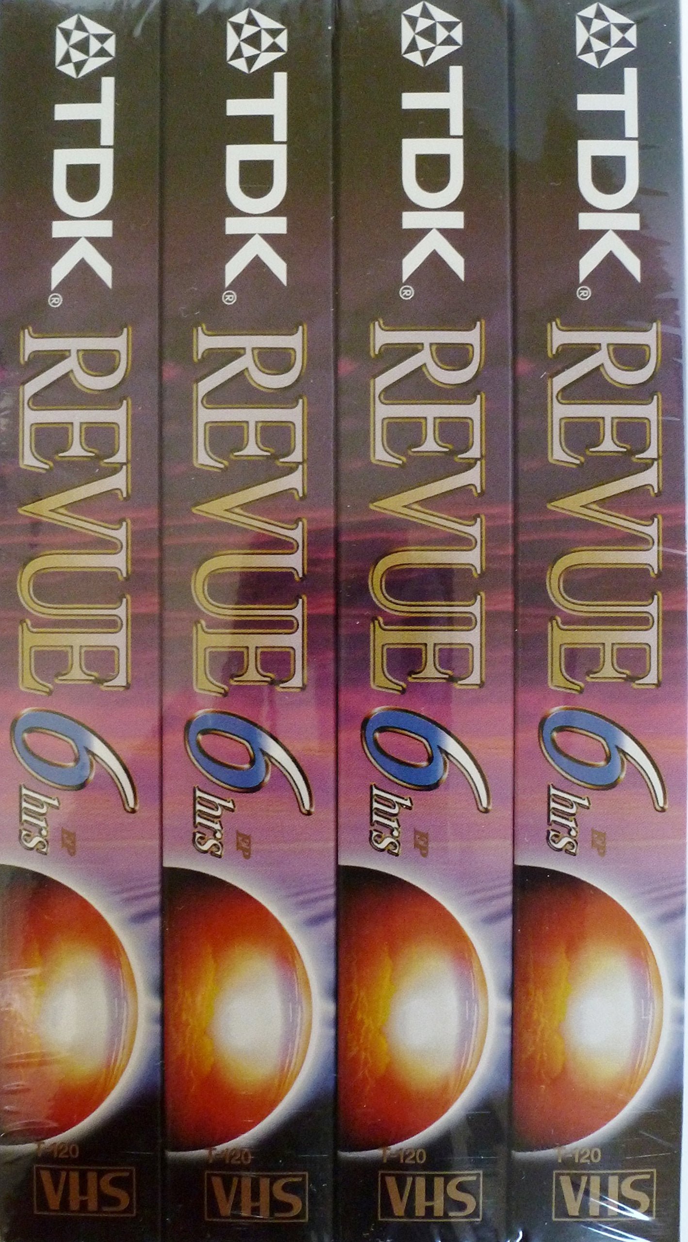 Tdk 4 Pack T 120 Vhs Video Tape