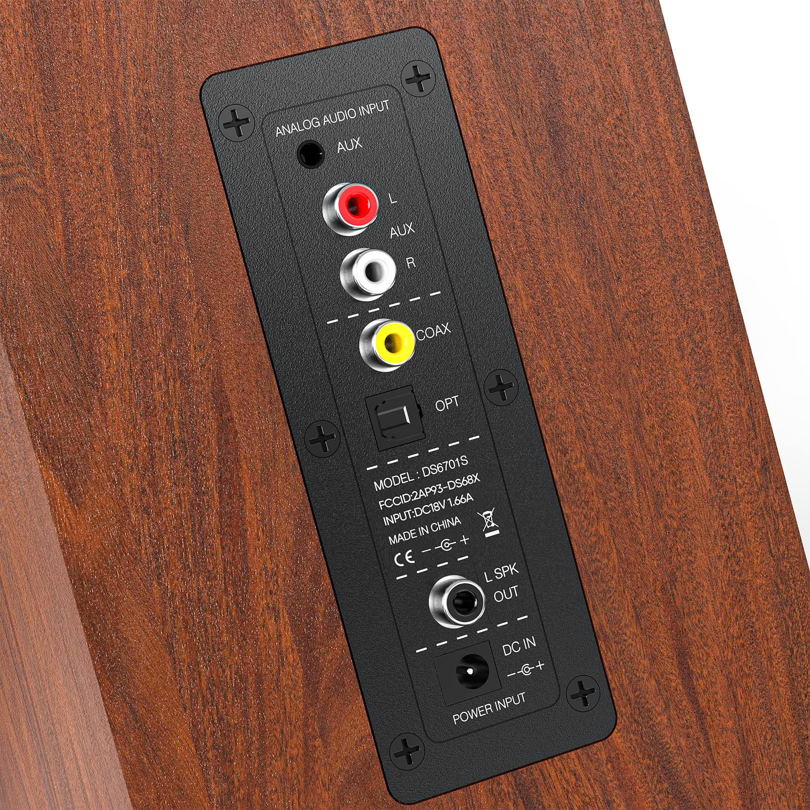 Saiyin Bluetooth Bookshelf Speakers, 30W X 2 Powered Tv Speakers With 3.5 Inch Woofer, Turntable Speakers With Optical/Aux/Rca I