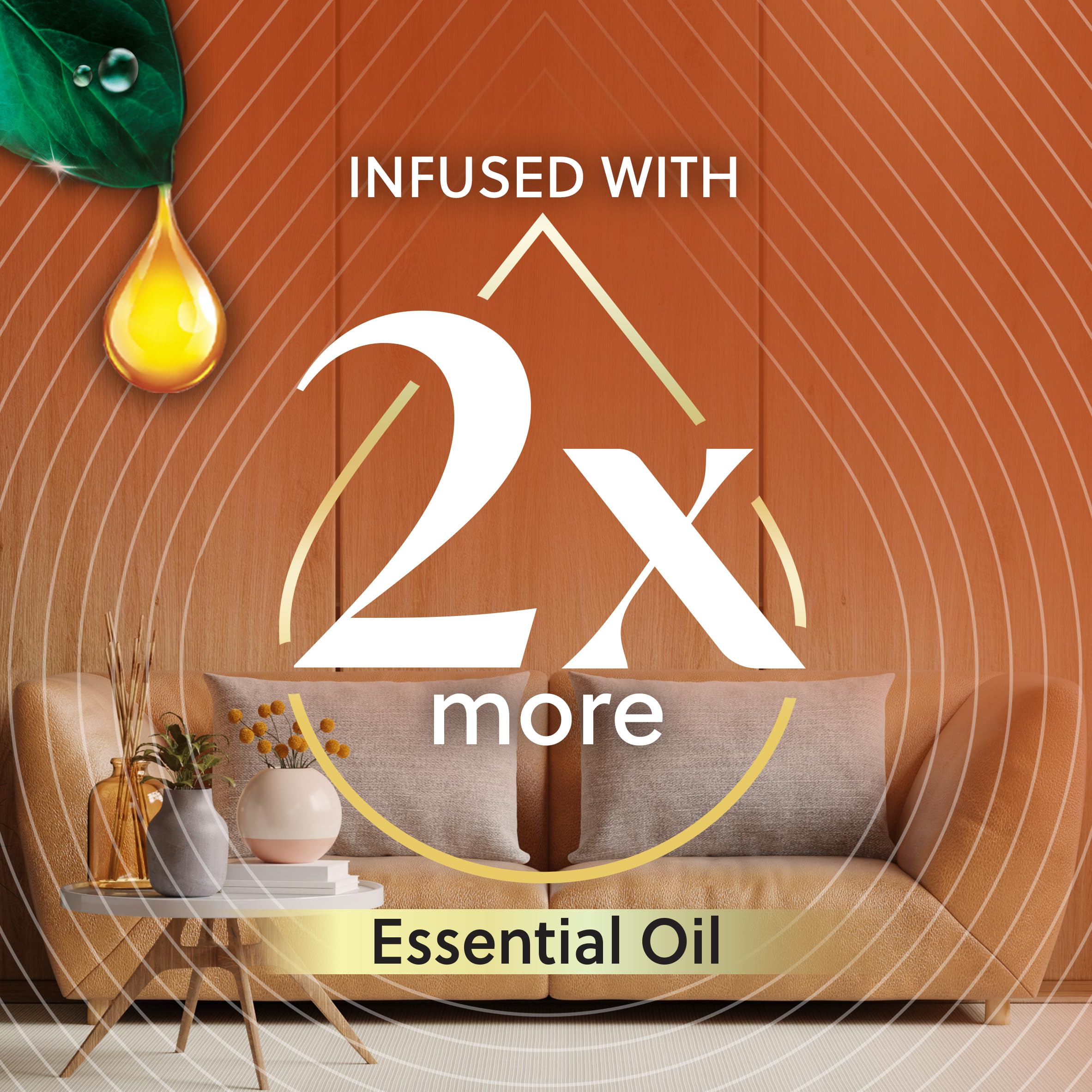 Air Wick Plug In Advanced Scented Oils Refills, Harvest Pumpkin + Spice,Fall Decorations For Home,Plug In Air Fresheners For Hom