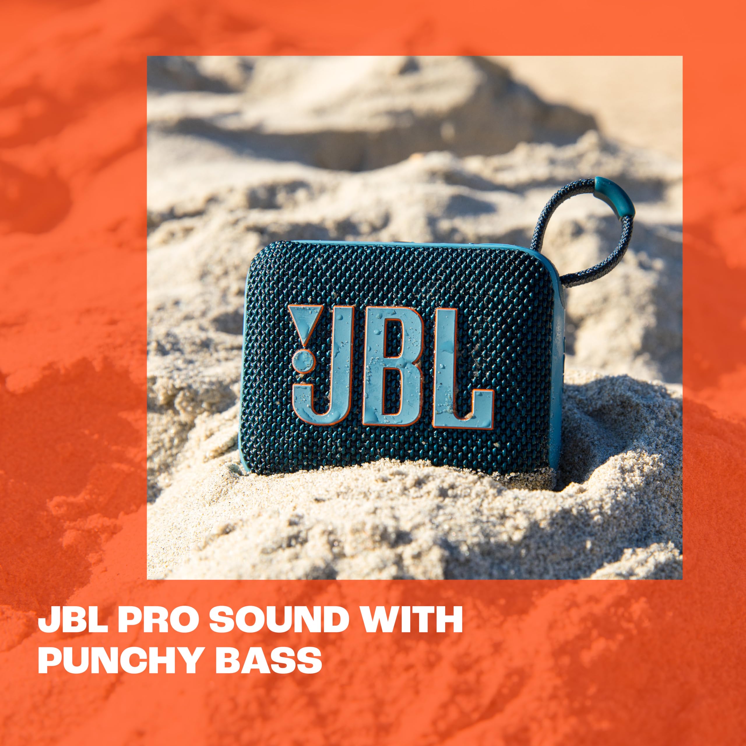 Jbl Go 4 - Ultra-Portable, Waterproof And Dustproof Bluetooth Speaker, Big Pro Sound With Punchy Bass, 7-Hour Built-In Battery,