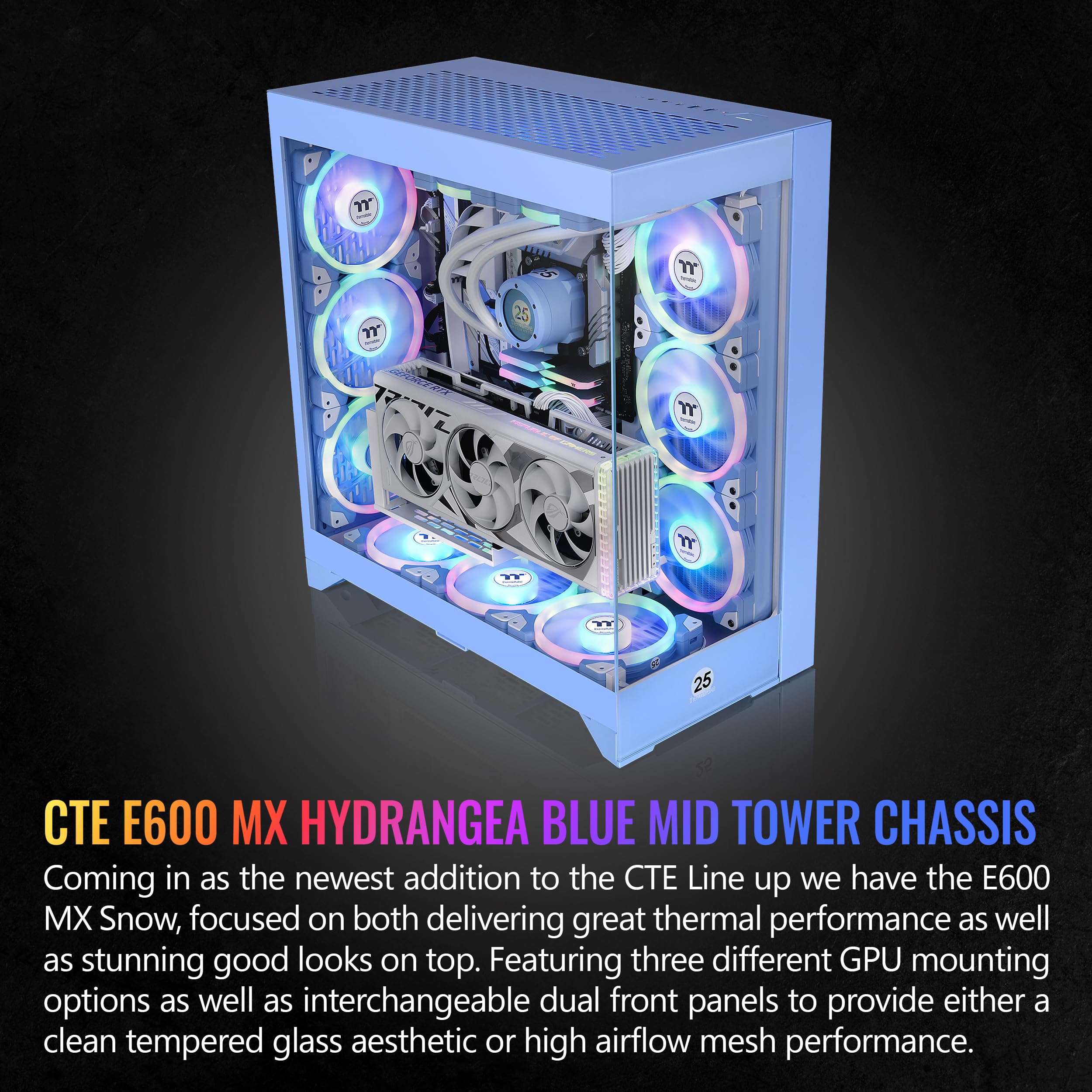 Cte E600 Hydrangea Blue Case