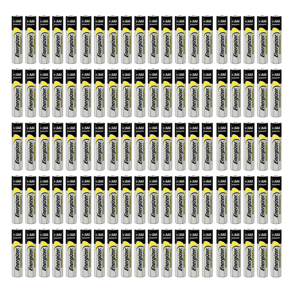 100 Count Energizer Industrial En92 Alkaline Aaa 1.5V Batteries Lr03