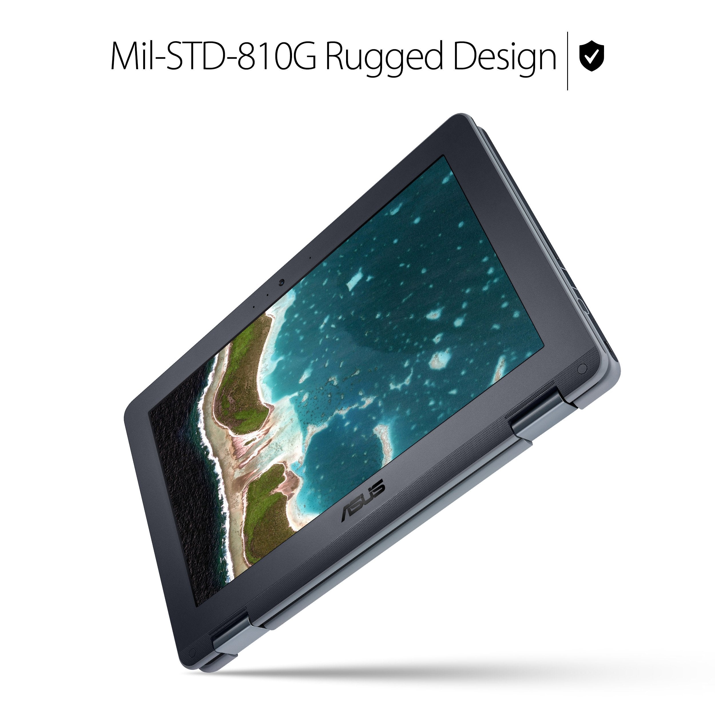 Asus Chromebook Flip C213Sa Ys02 11.6 Inch Ruggedized & Spill Proof, Touchscreen, Intel Dual Core Apollo Lake N3350 , 4Gb Ddr4 R