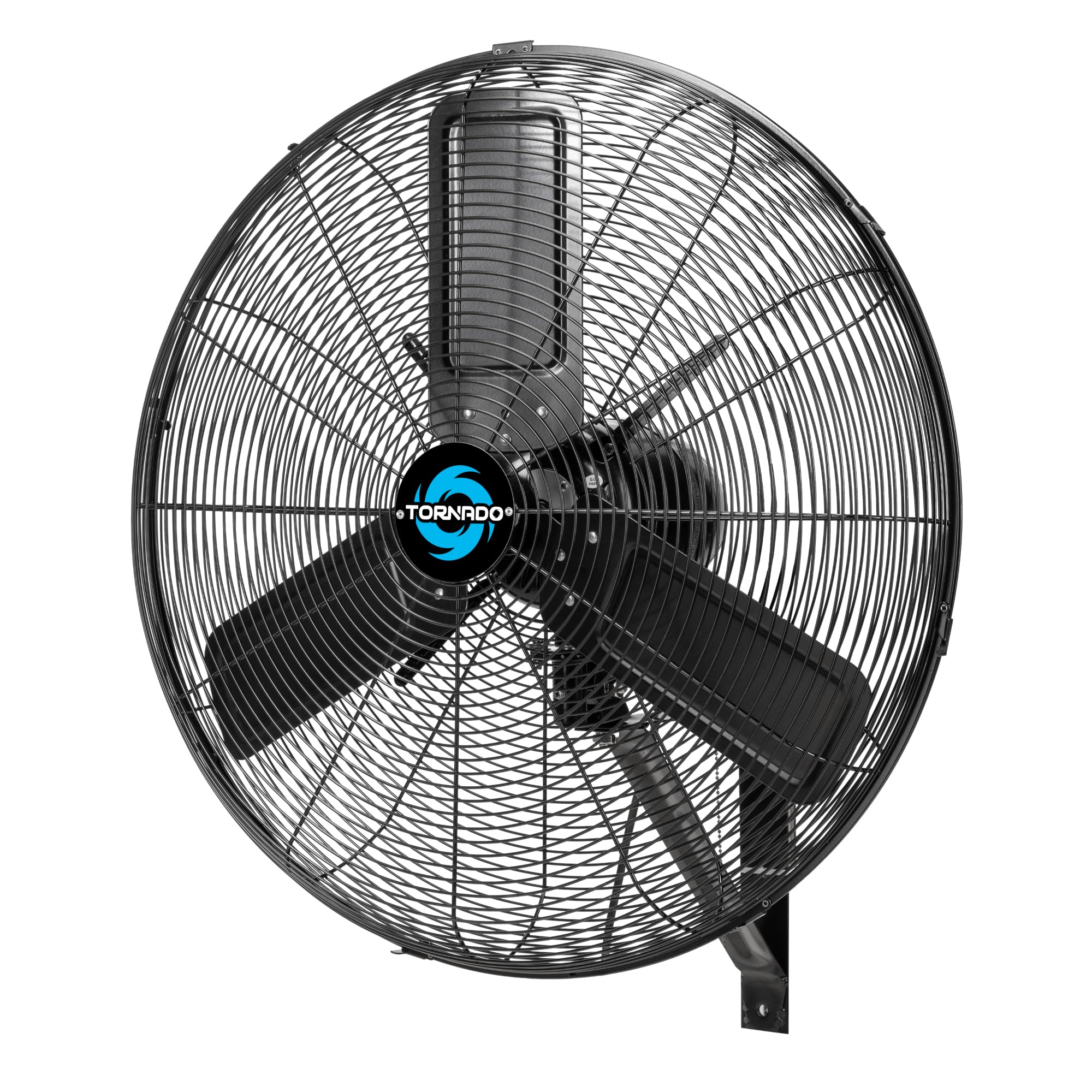 Tornado 24 Inch Outdoor Wall Mount Fan, IPX4 Water-Resistant, High Velocity, Oscillating, 2-Speed, 7350 CFM, TEAO Motor, UL List