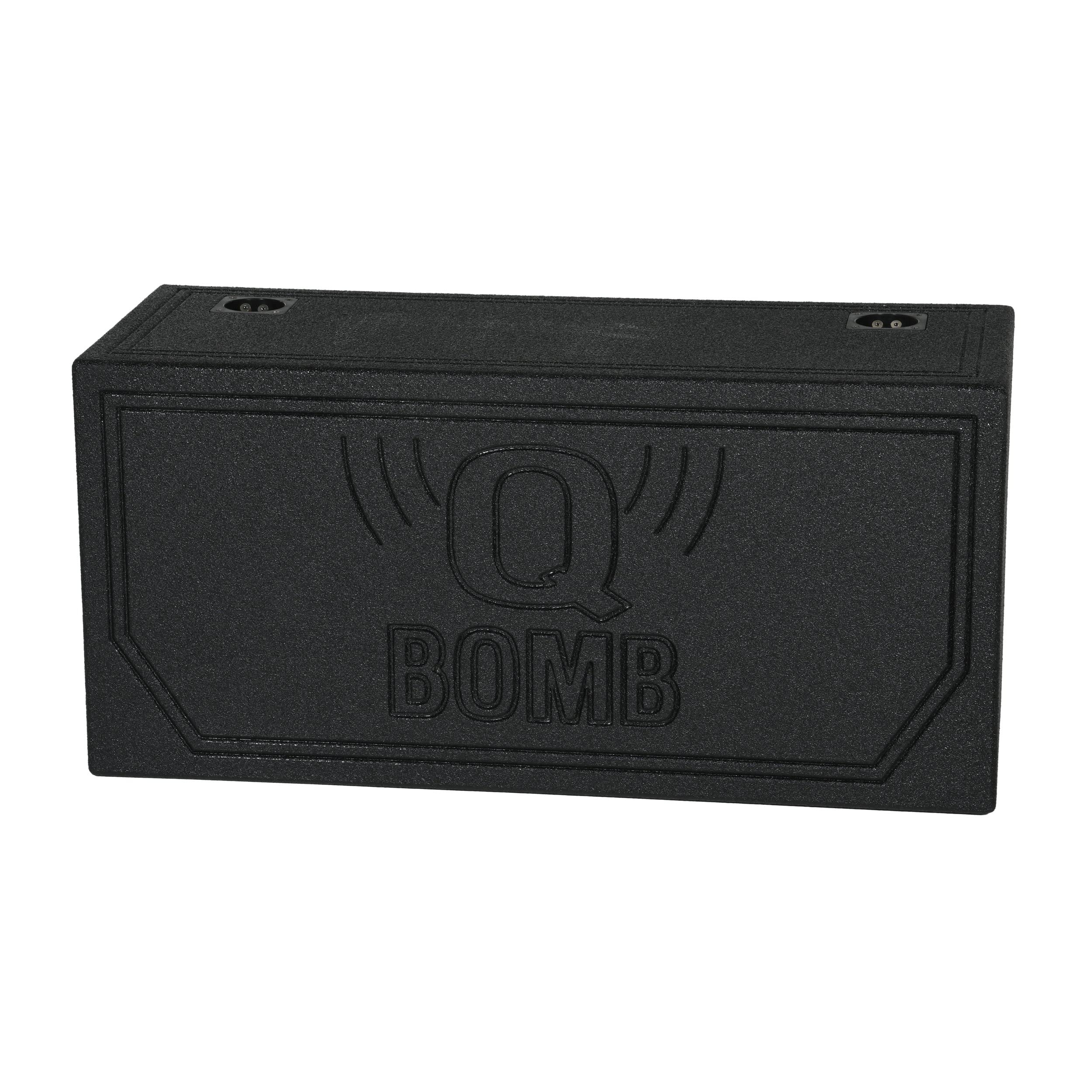 Qpower Qbomb Qbomb10Hp Dual 10 Vented Port Subwoofer Box W/Bedliner Spray