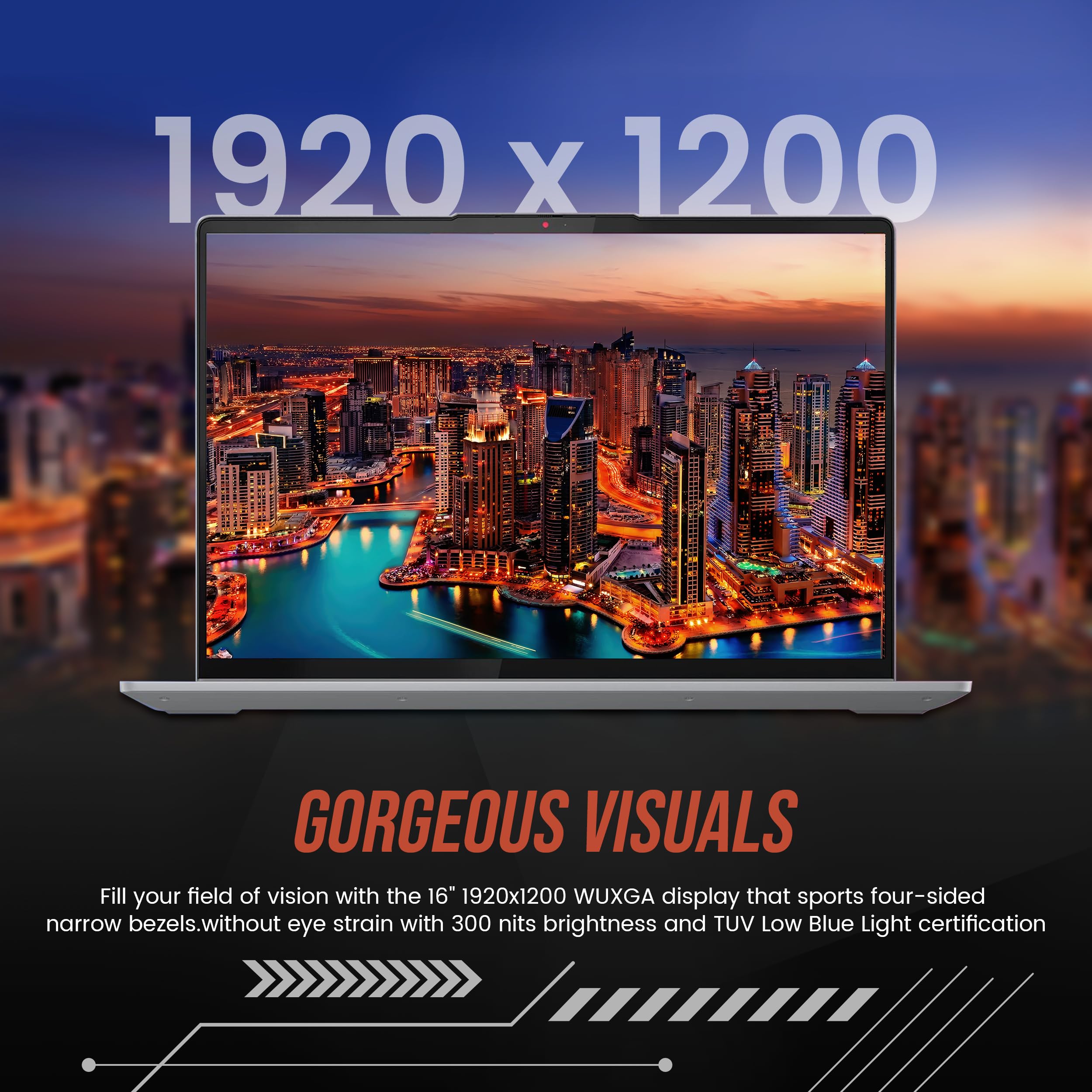 Lenovo Ideapad Flex 5 2 In 1 Laptop, 16'' Wuxga Touchscreen, Amd Ryzen 7 7730U, 16Gb Ram, 1Tb Ssd, Amd Radeon Graphics, Fingerpr