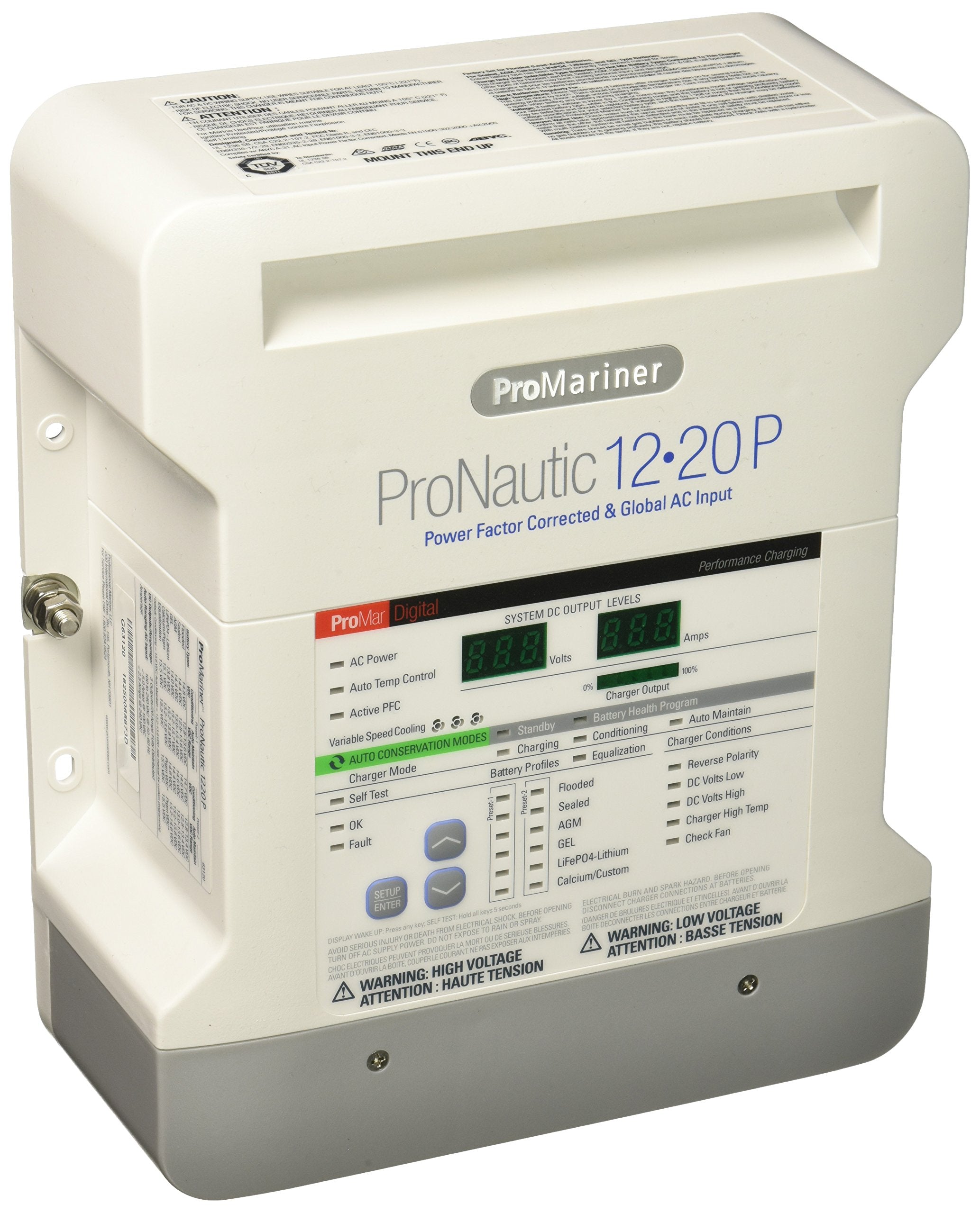 Promariner 63120 Pronauticp Series 1220P   12 Volt, 20 Amp Battery Charger