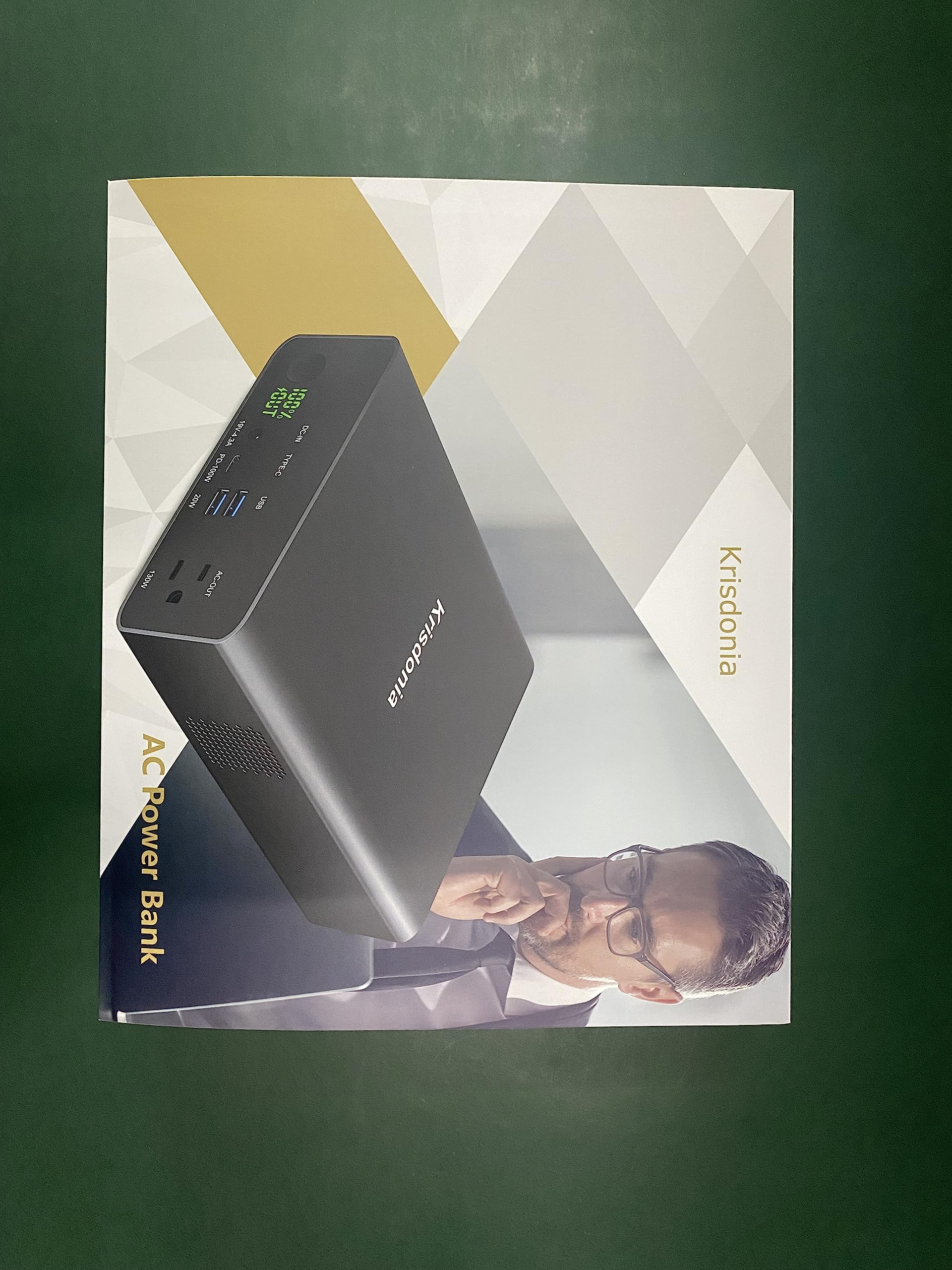 Krisdonia Power Bank With Ac Outlet, Portable Laptop Charger Battery Bank Usb C 100W Fast Charging, 80000Mah/296Wh Power Station