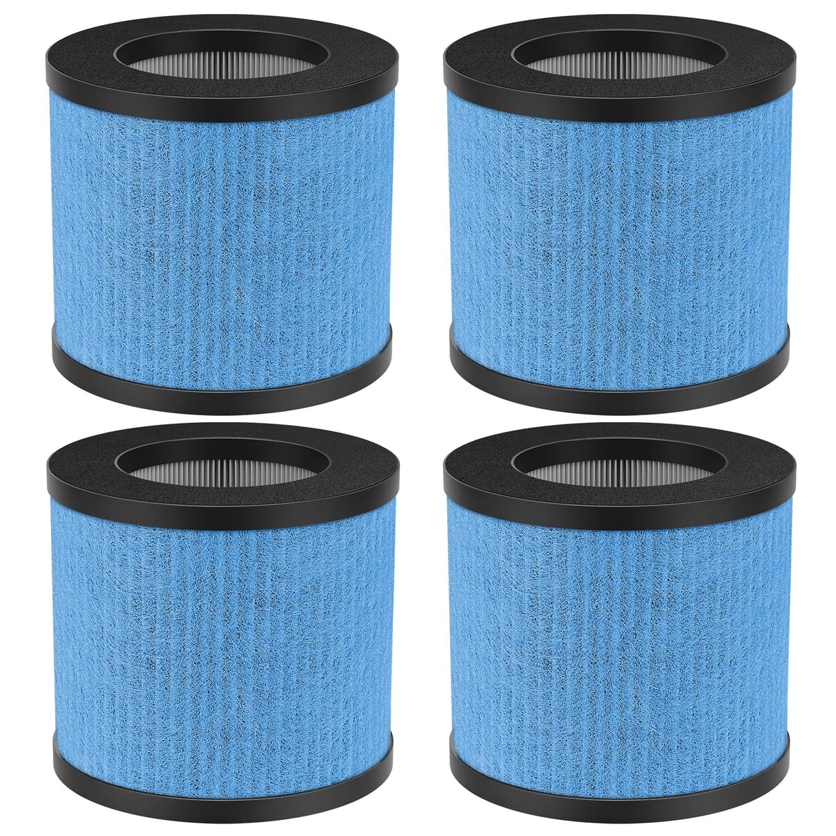 4 Pack Tpap002 Filter Replacement 3 In 1 H13 True Hepa Upgraded Compatible With Toppin Tpap002 Hepa Air Purifier Comfy Air C1, P