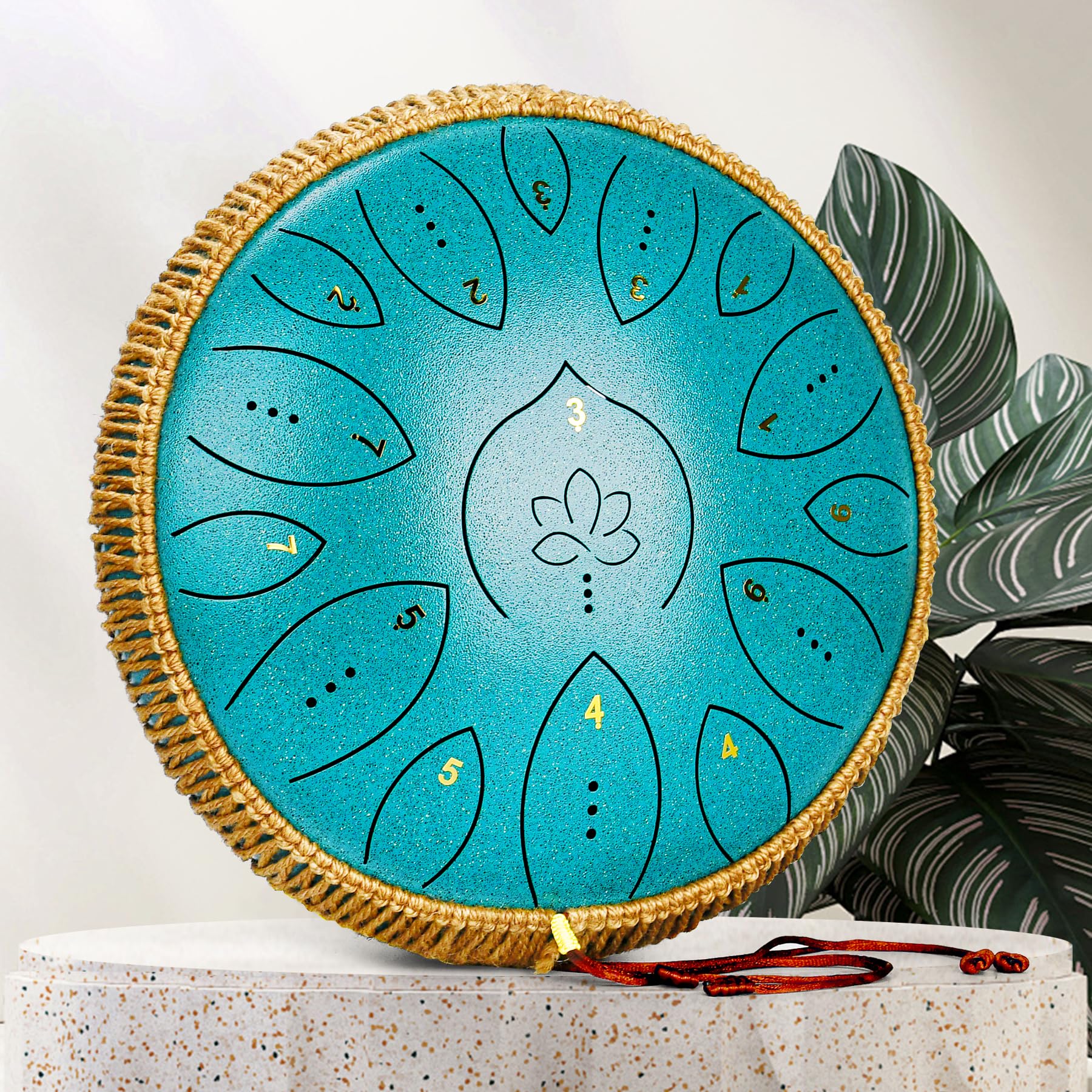 Steel Tongue Drum, 13 Inches 15 Notes Tongue Drum, Steel Drums For Adults, Steel Pan Drum Song Book, Hand Pan Drum Mallets, Hand