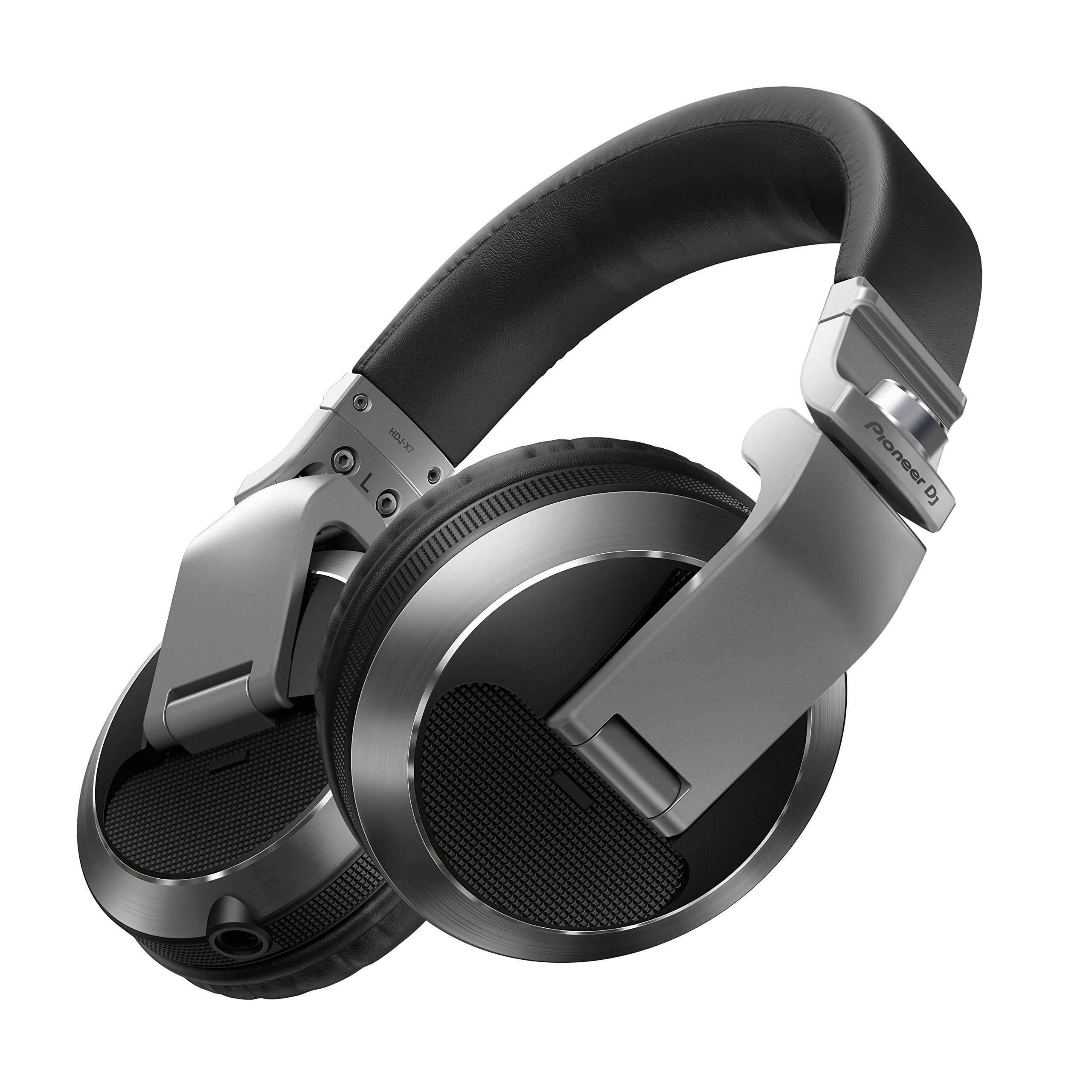 Pioneer HDJ-X7-S Over-Ear DJ Headphones, Silver