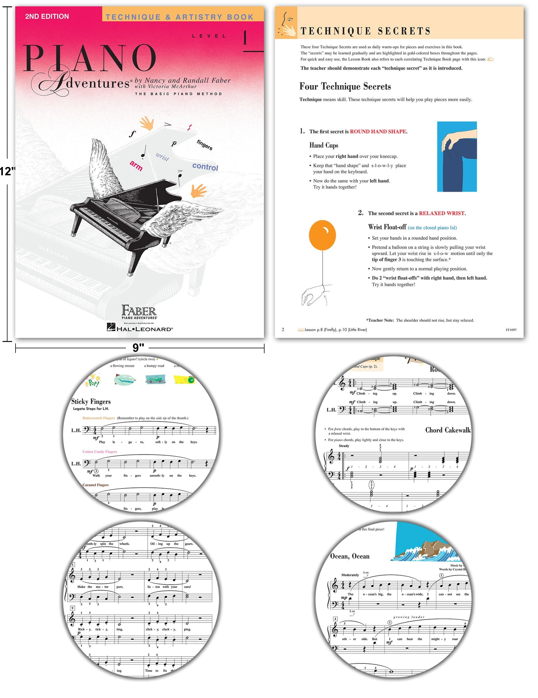 Piano Adventures Level 1 2Nd Edition Bundle Set By Nancy Faber - Lesson, Theory, Performance, Technique & Artistry Books & Julie